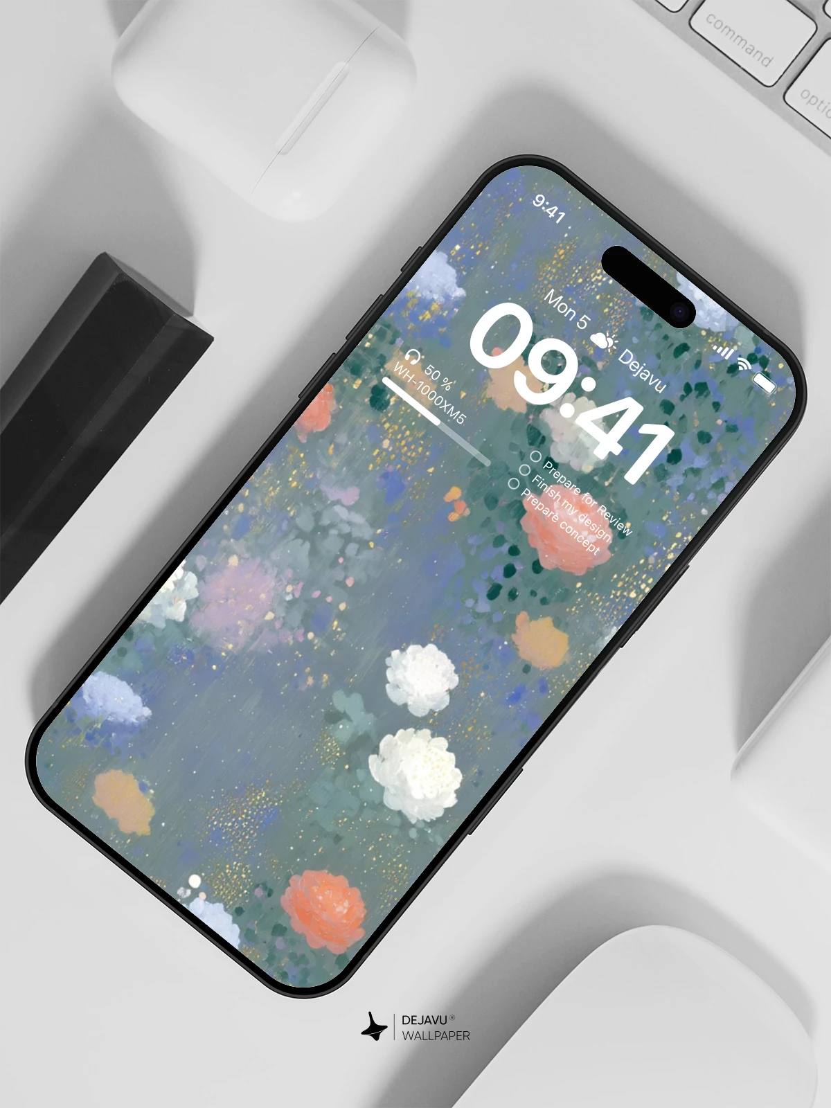 Abstract Floral Wallpaper 4K for iPhone Lock Screen