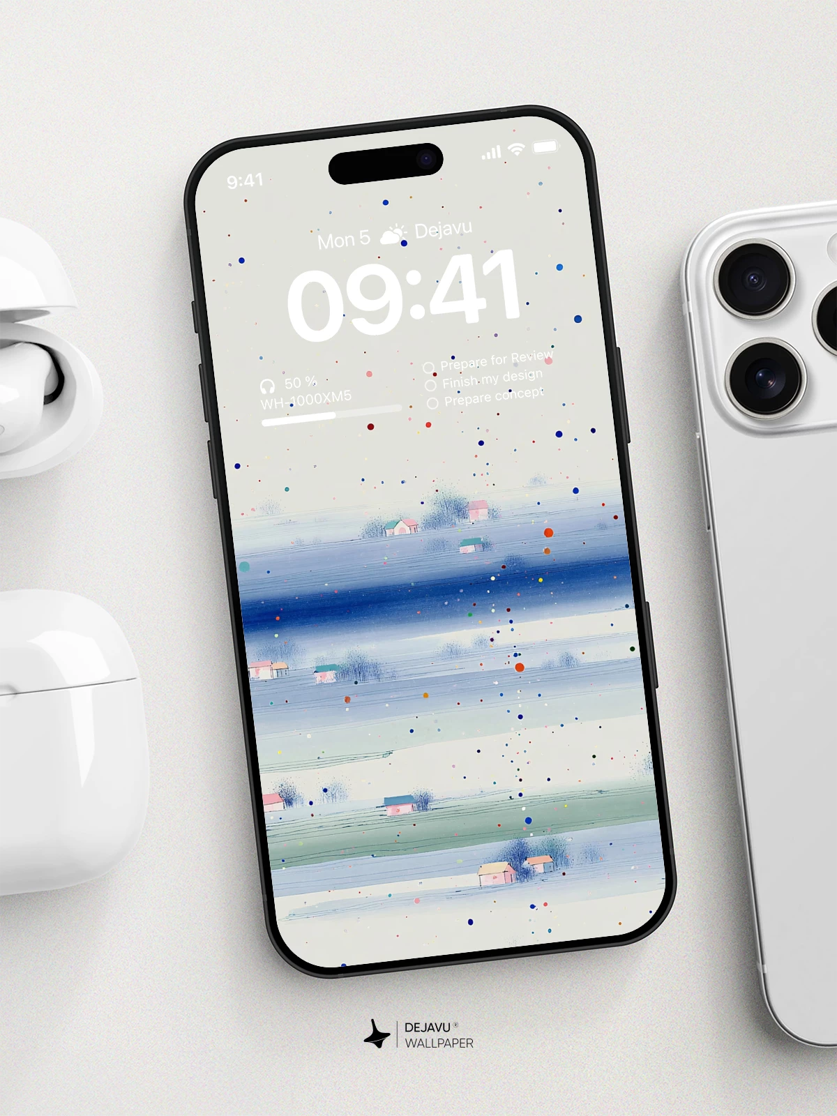 Abstract Colorful Dots Wallpaper 4K for iPhone Lock Screen