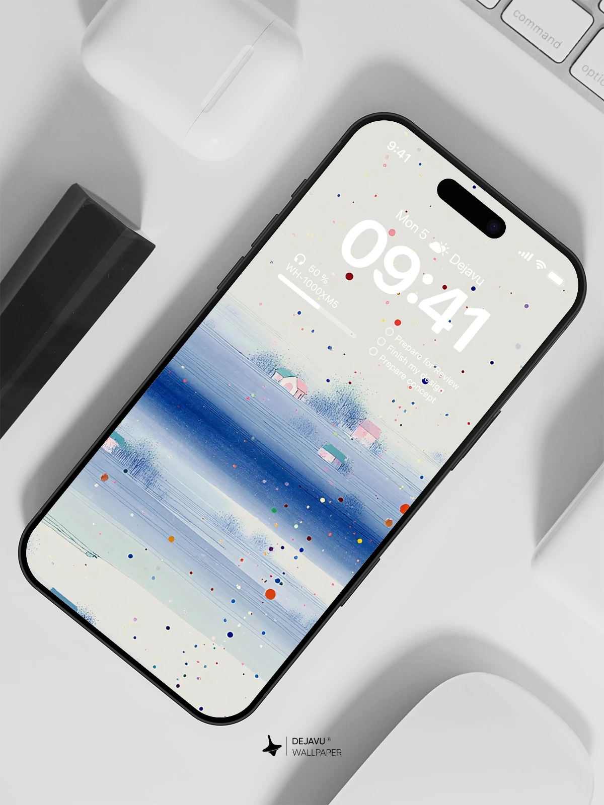 Abstract Colorful Dots Wallpaper 4K for iPhone Lock Screen