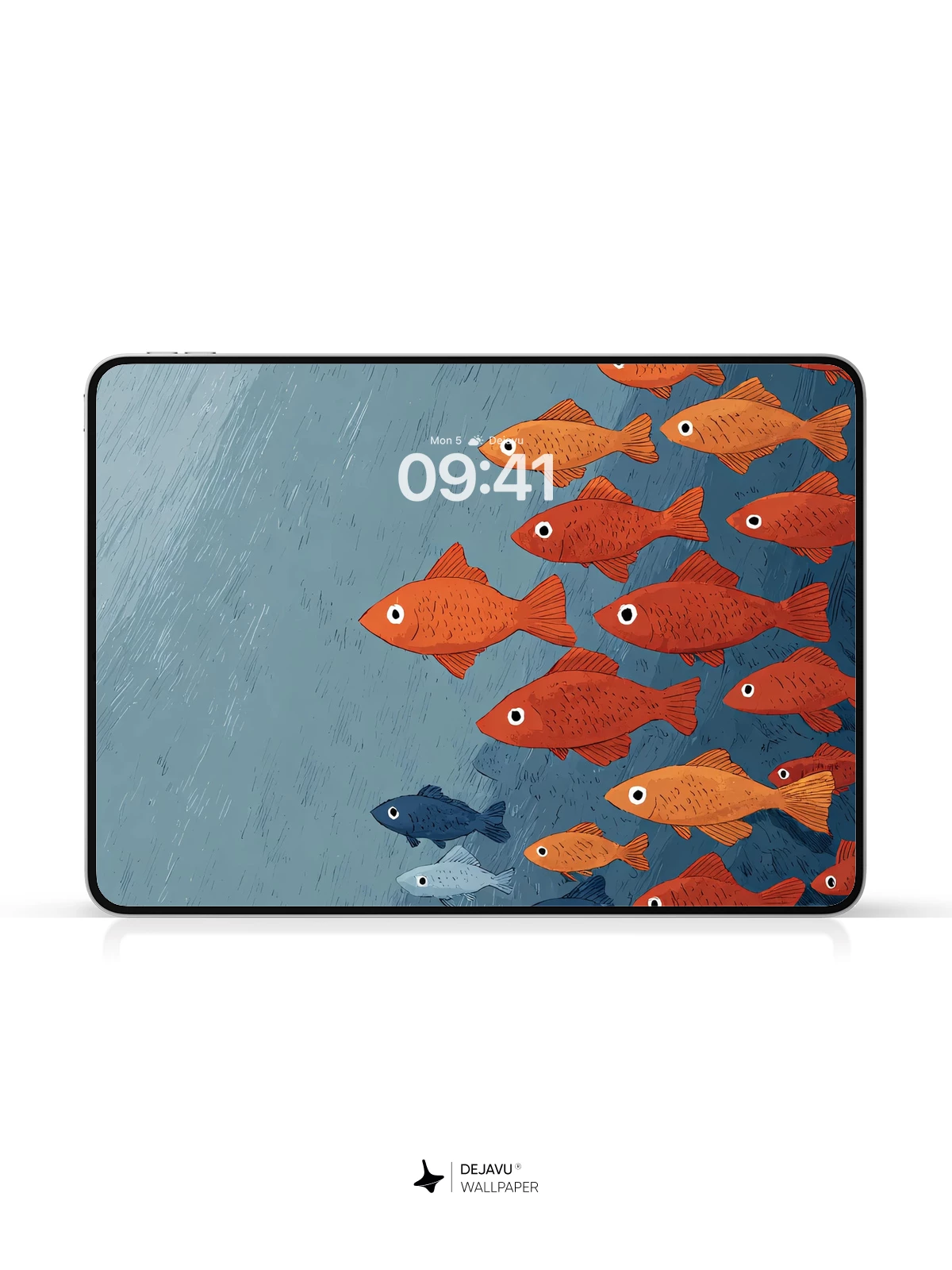 Underwater Fish School Wallpaper 4K for iPhone Lock Screen