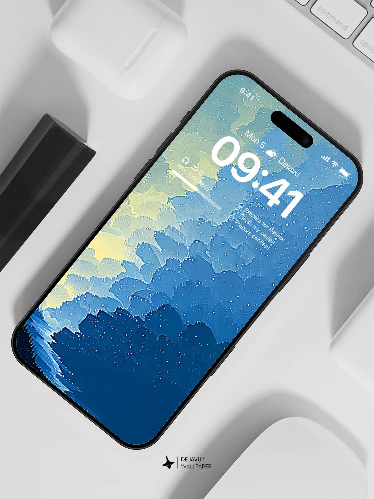 Dark Forest Night Wallpaper 4K for iPhone Lock Screen