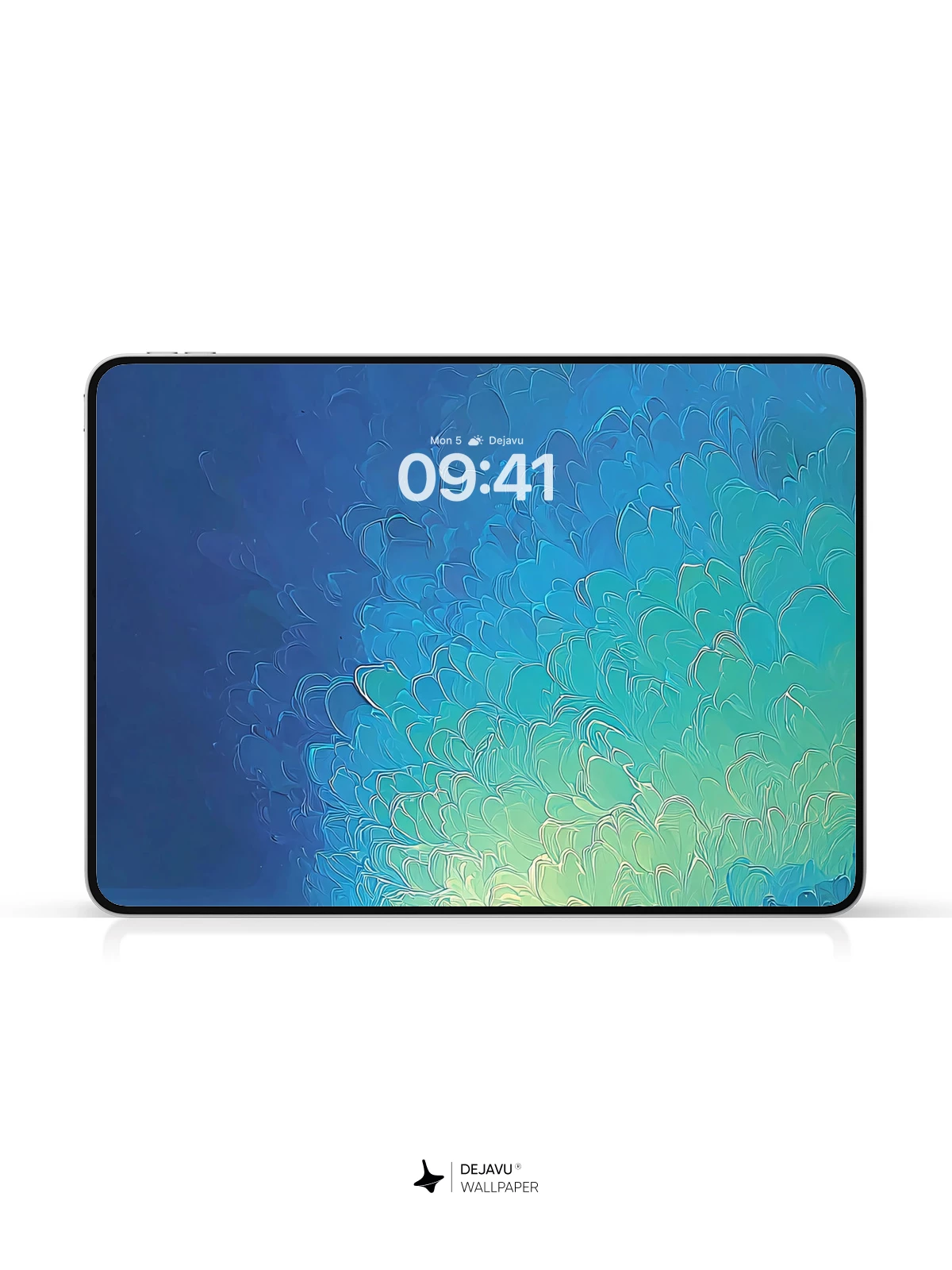 Blue Gradient Wave Wallpaper 4K for Mobile Background