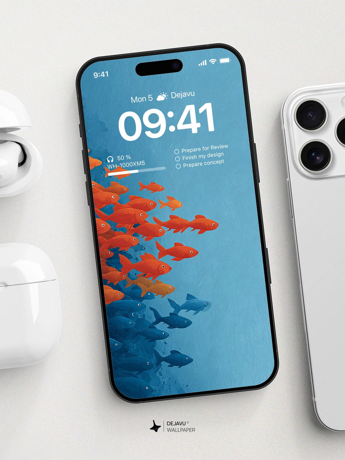 Fish School Wallpaper 4K for Mobile Background