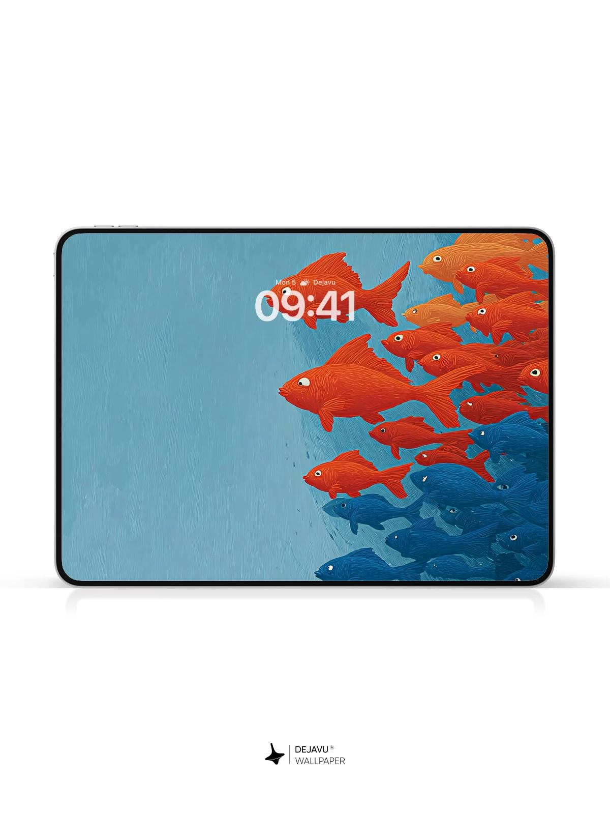 Orange Fish School Wallpaper 4K for iPhone Lock Screen