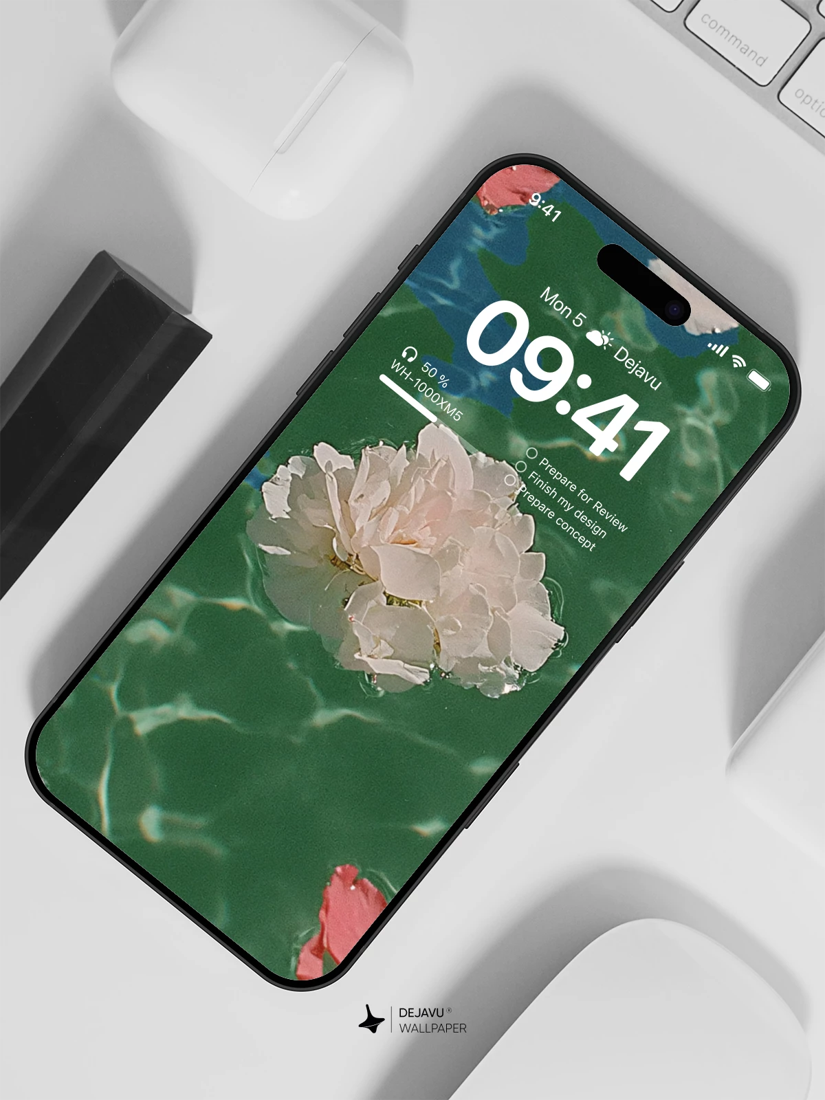 Floating Flowers Wallpaper 4K for iPhone Lock Screen