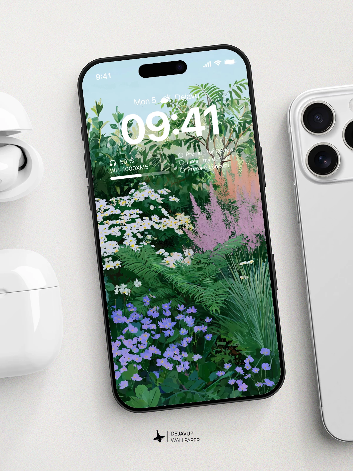 Lush Garden Flowers Wallpaper 4K for Mobile Background