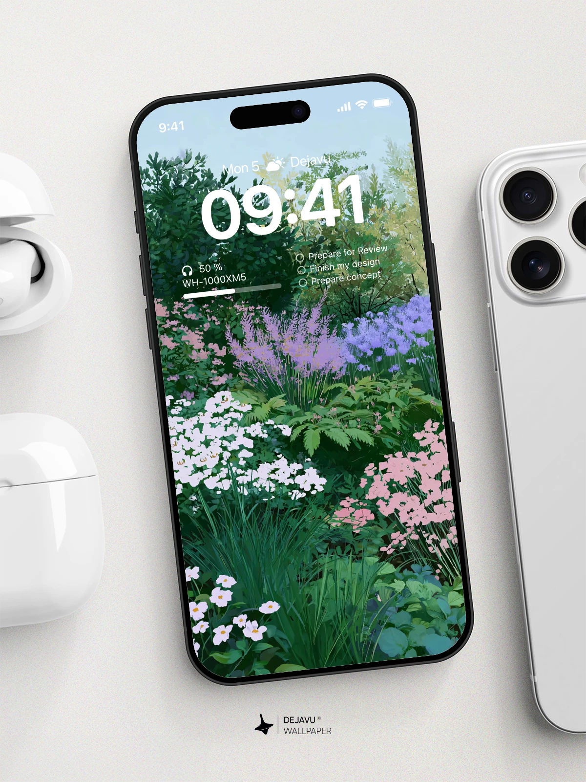 Floral Garden Wallpaper 4K for iPhone Lock Screen