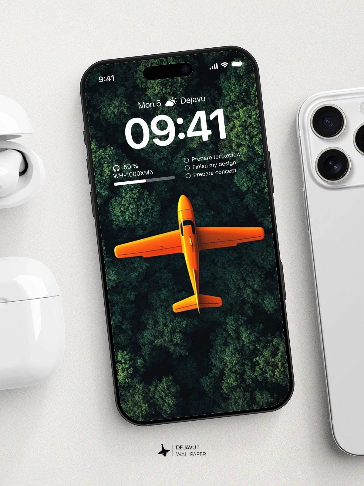 Yellow Plane Wallpaper 4K for Mobile Background