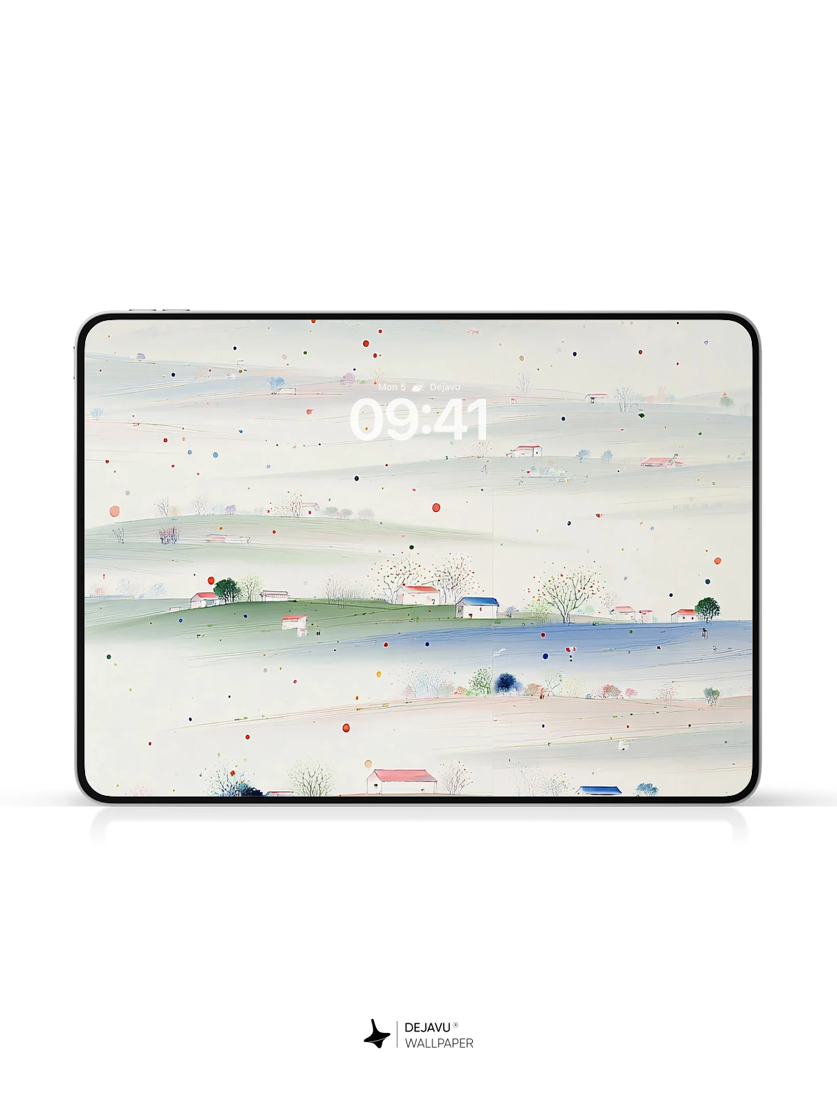 Abstract Pastel Landscape Wallpaper 4K for iPhone Lock Screen