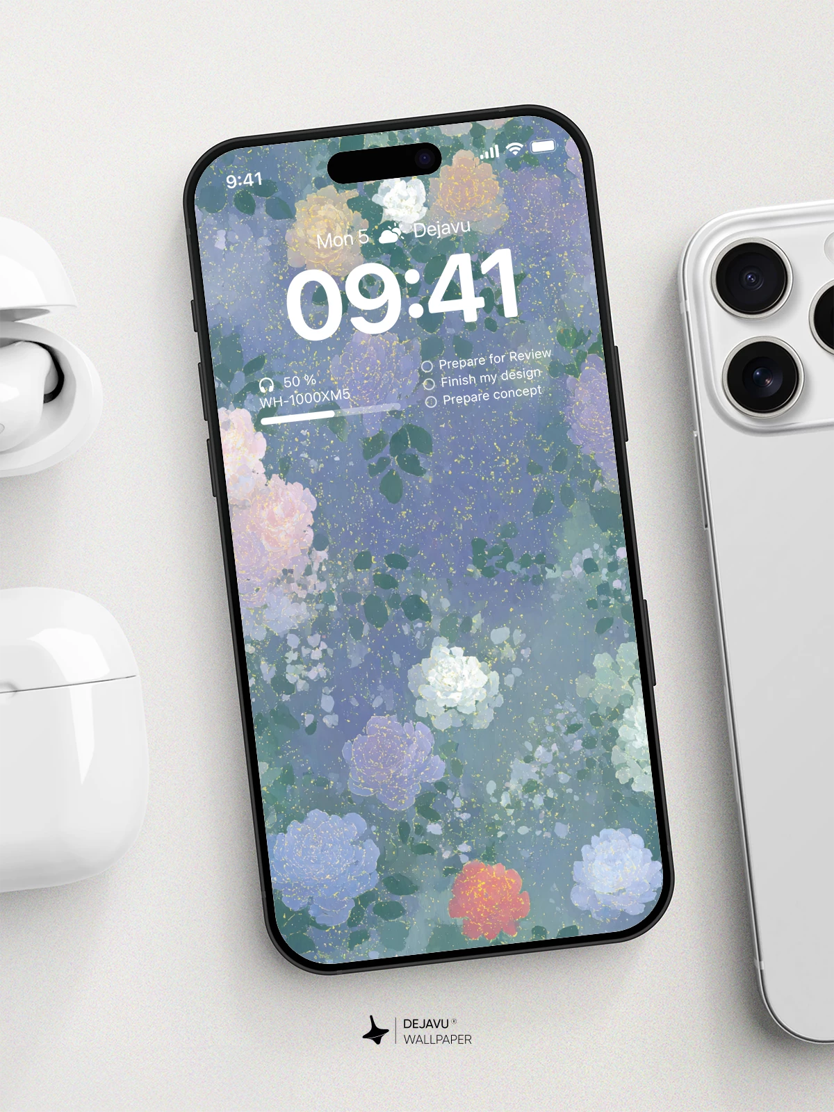 Pastel Floral Wallpaper 4K for iPhone Lock Screen