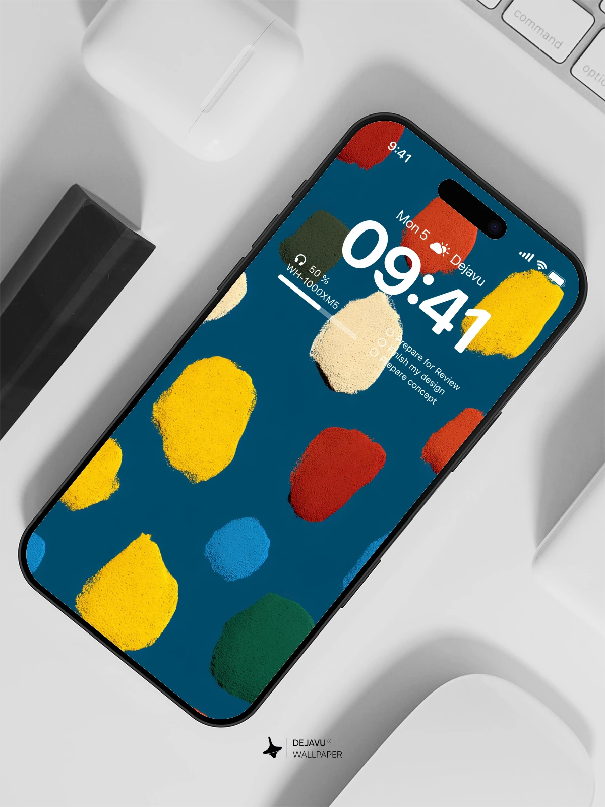 Abstract Colorful Dots Wallpaper 4K for iPhone Lock Screen