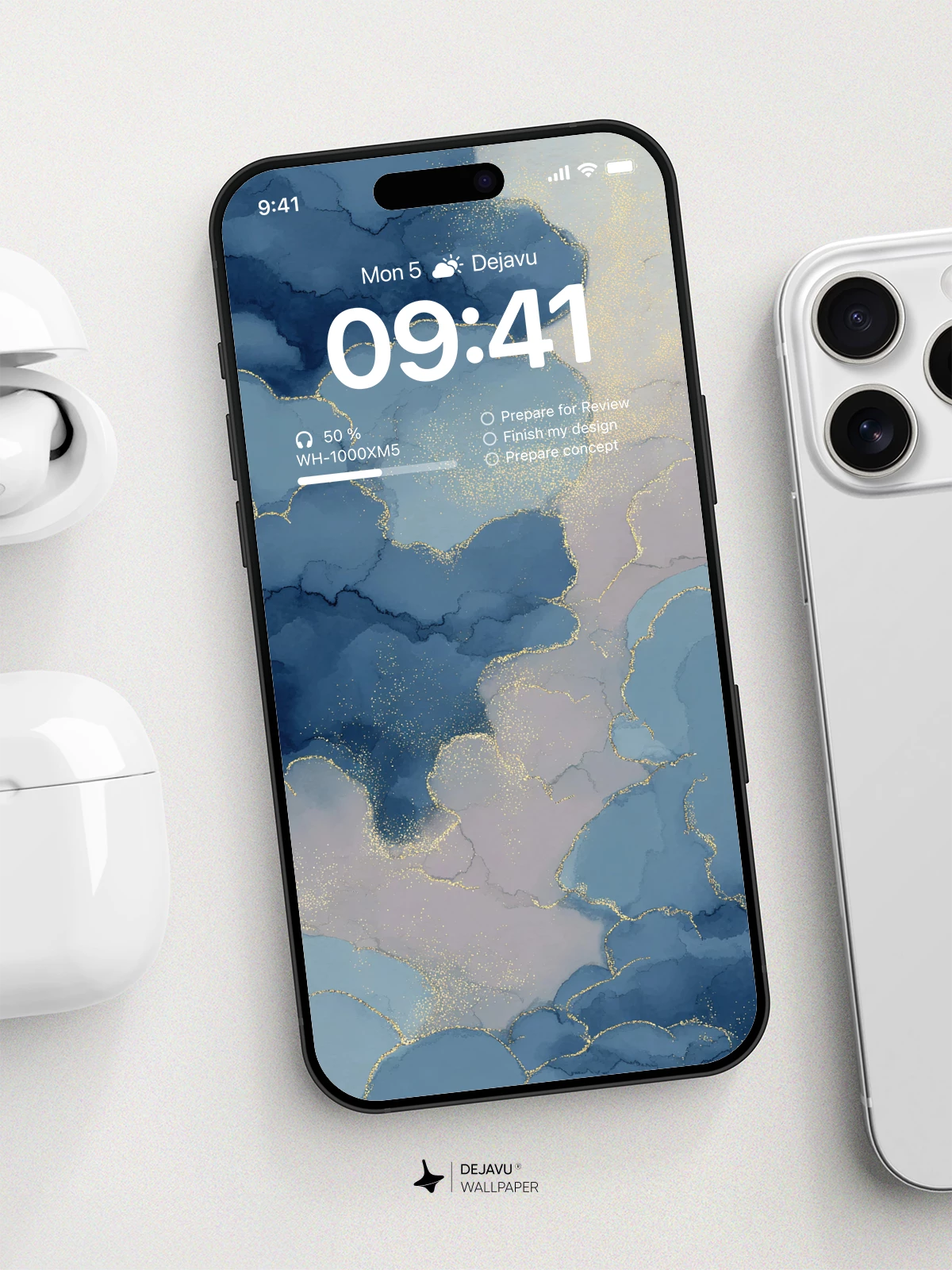 Blue Clouds Wallpaper 4K for iPhone Lock Screen