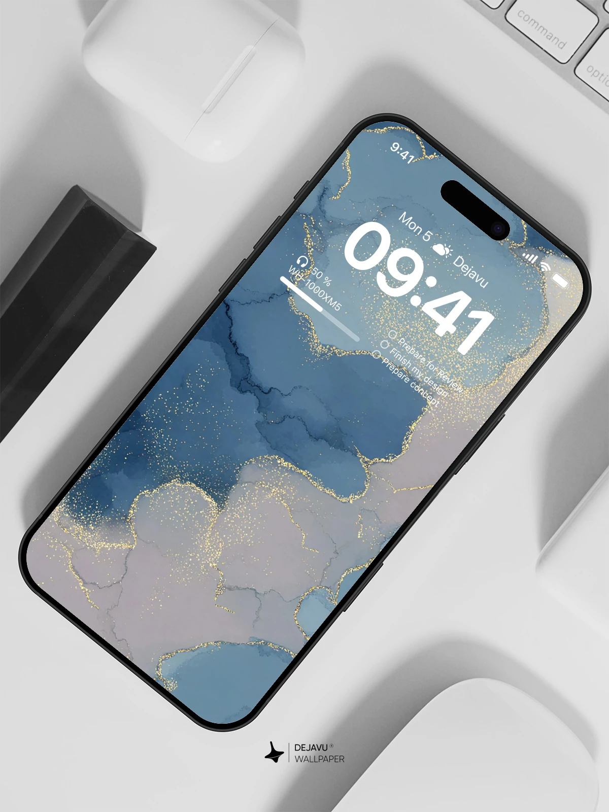Blue Clouds Wallpaper 4K for iPhone Lock Screen