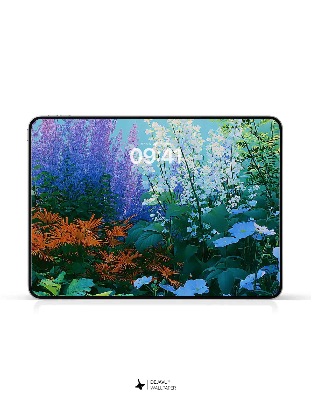 Blue and Purple Flower Garden Wallpaper 4K for iPhone Lock Screen