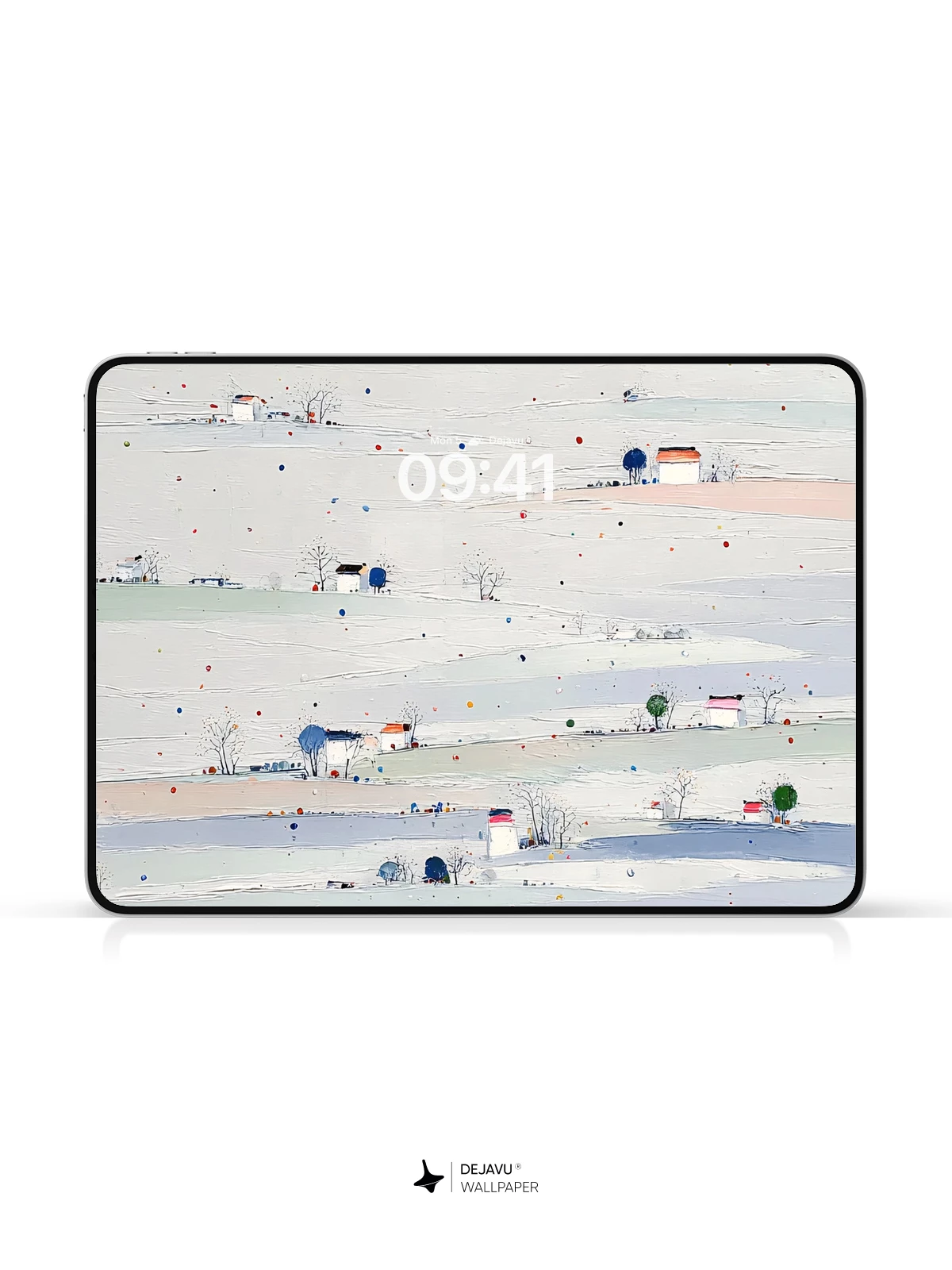 Minimalist Snowy Landscape Wallpaper 4K for iPhone Lock Screen