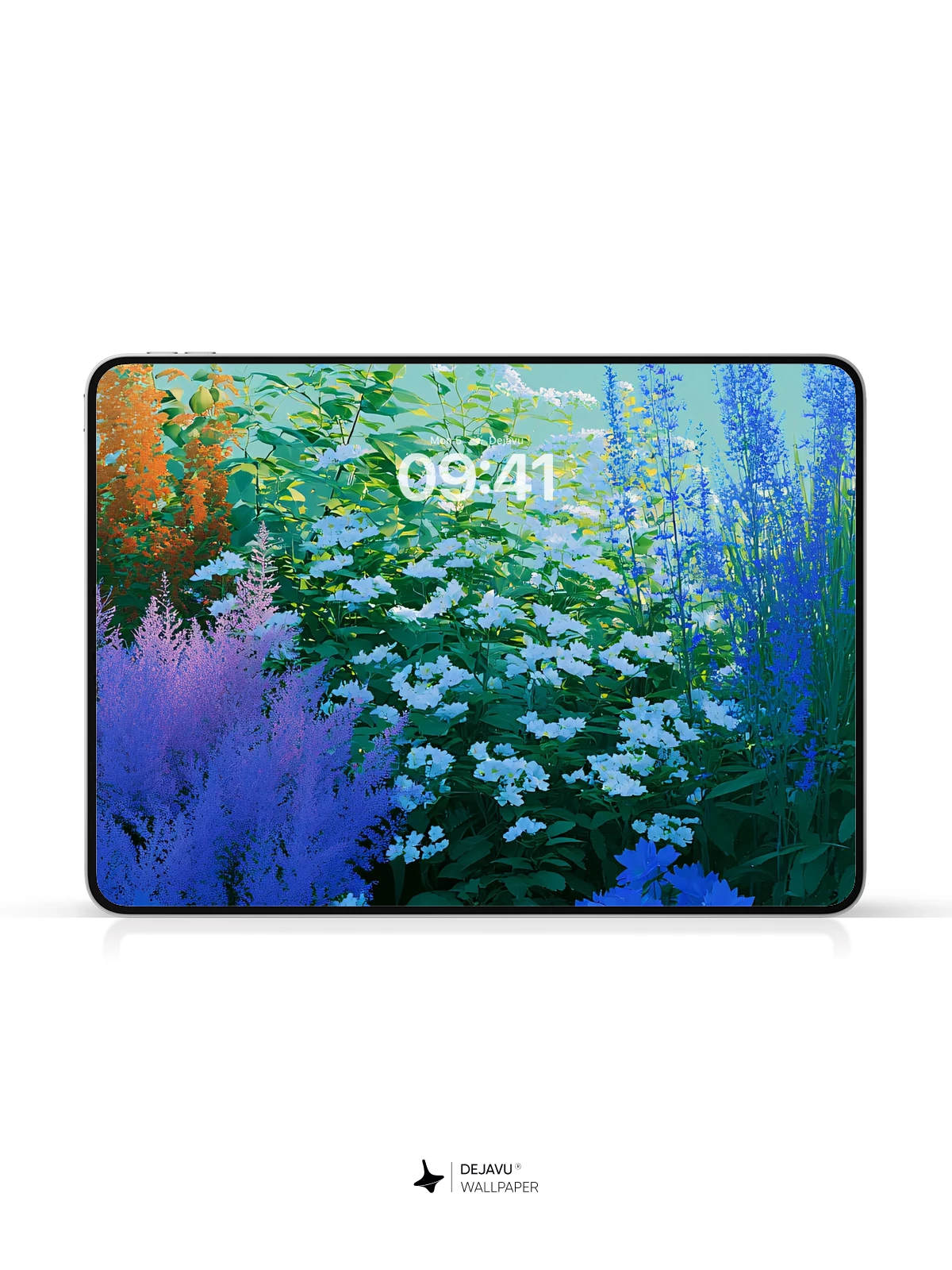 Blue Flower Garden Wallpaper 4K for iPhone Lock Screen