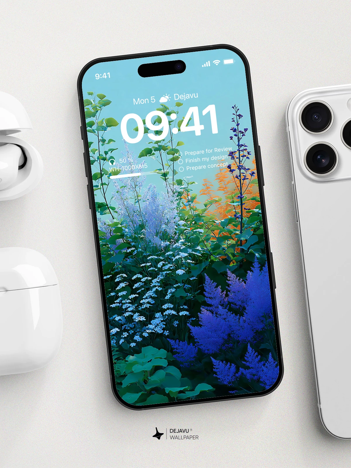 Colorful Flower Garden Wallpaper 4K for iPhone Lock Screen