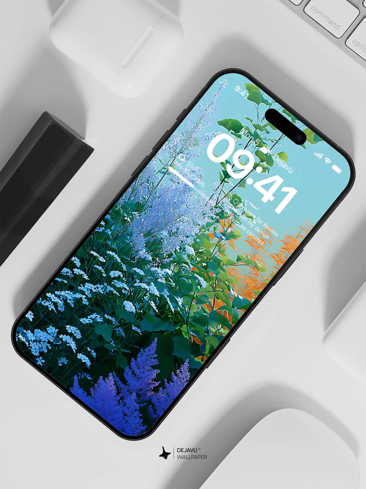 Colorful Flower Garden Wallpaper 4K for iPhone Lock Screen