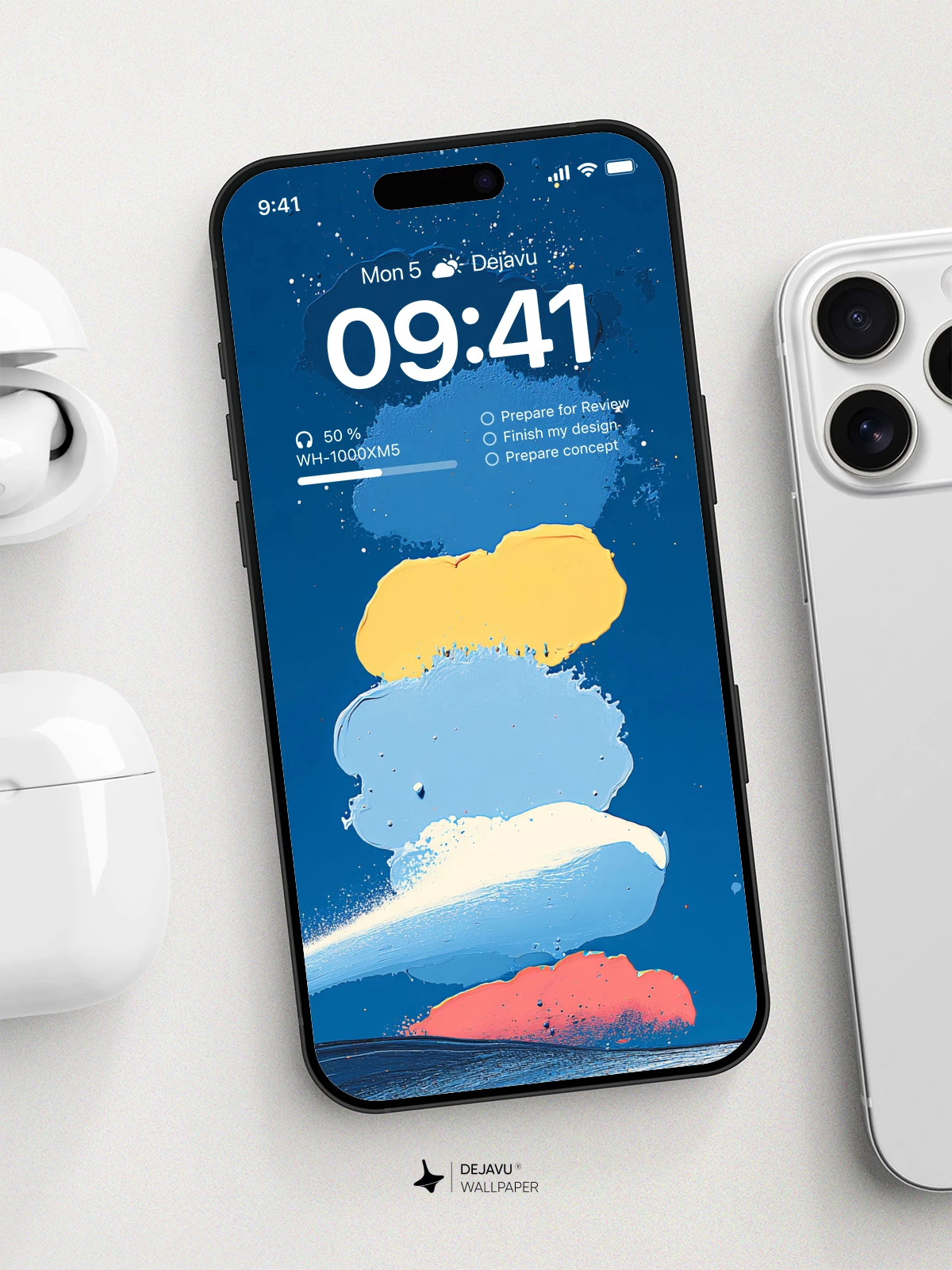 Blue Sky Gradient Wallpaper 4K for iPhone Lock Screen