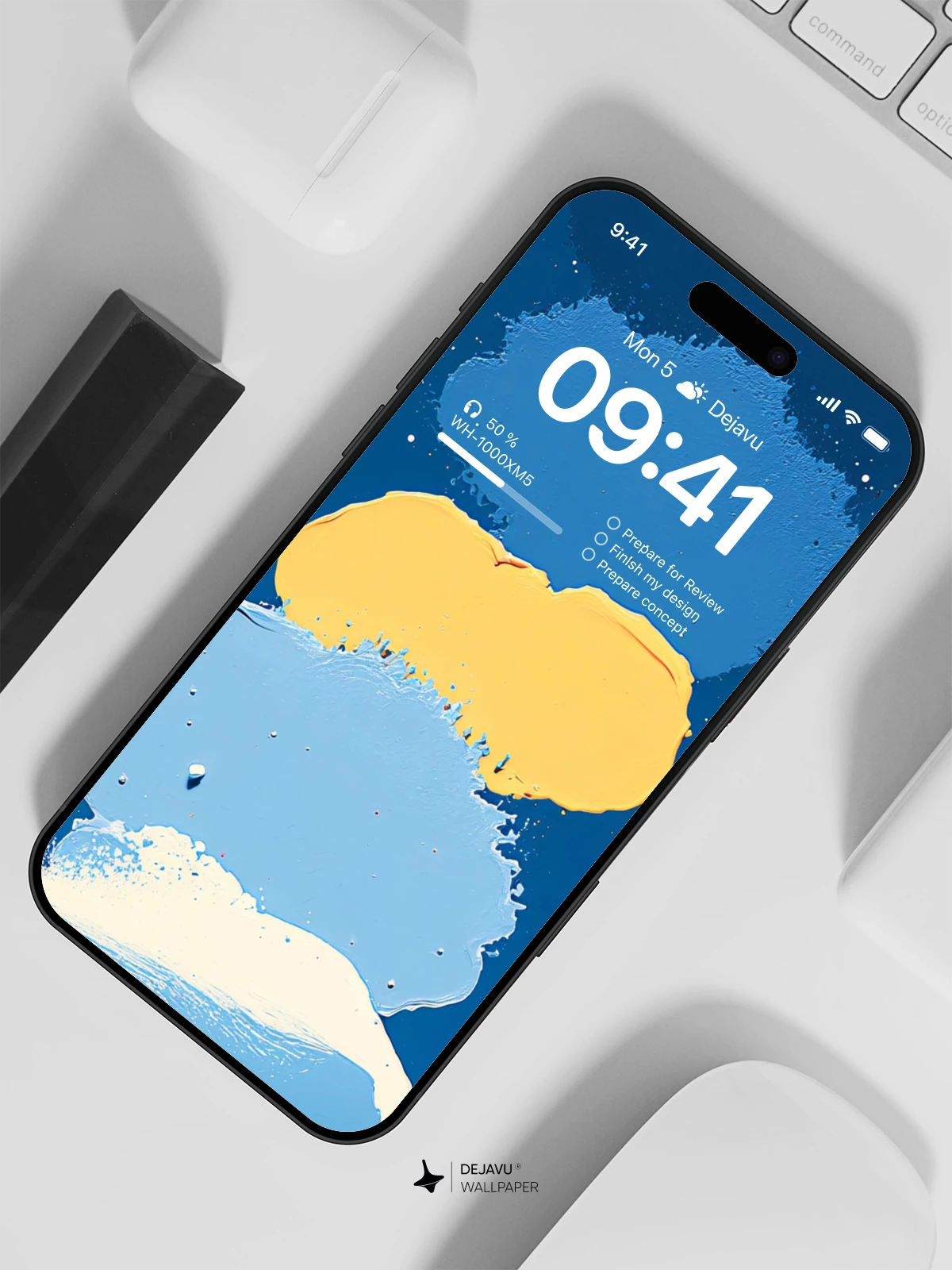 Blue Sky Gradient Wallpaper 4K for iPhone Lock Screen