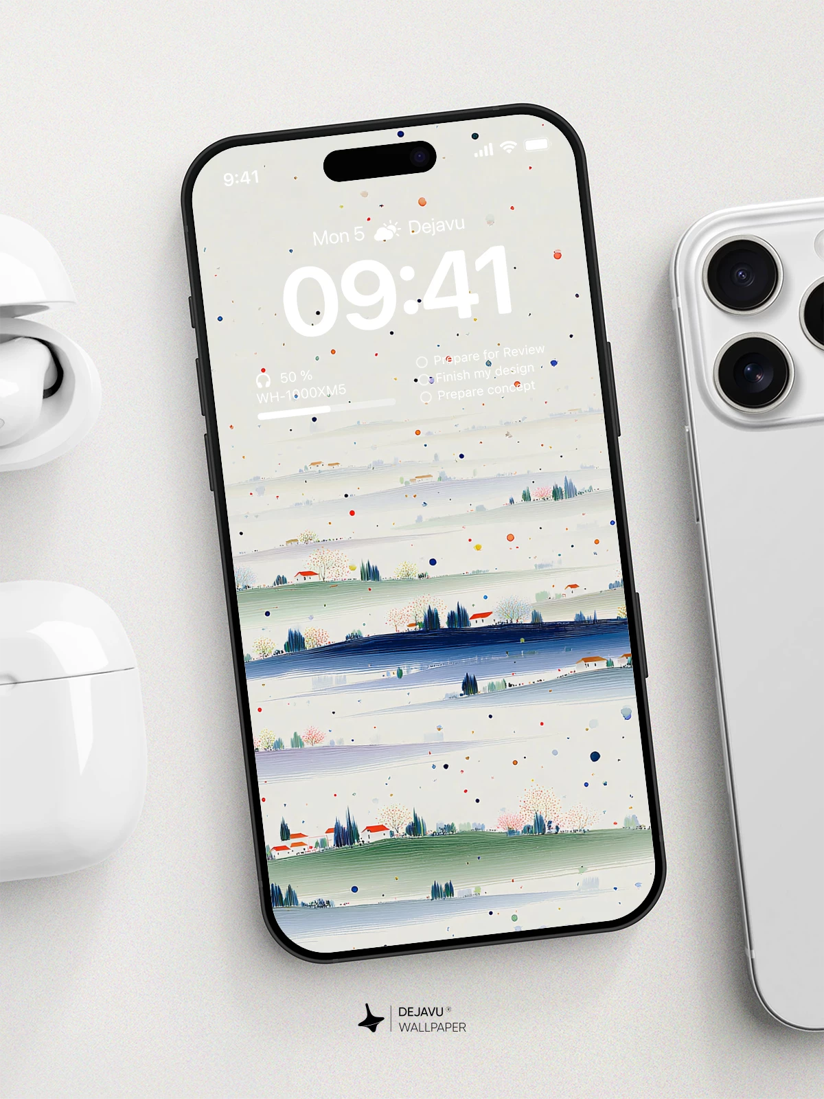 Minimal Landscape Wallpaper 4K for iPhone Lock Screen