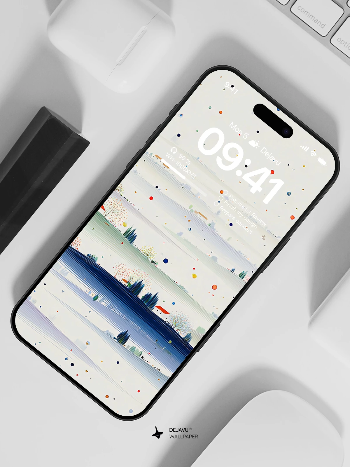 Minimal Landscape Wallpaper 4K for iPhone Lock Screen