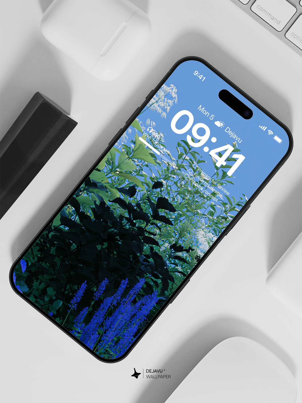 Blue Flowers Wallpaper 4K for Mobile Background