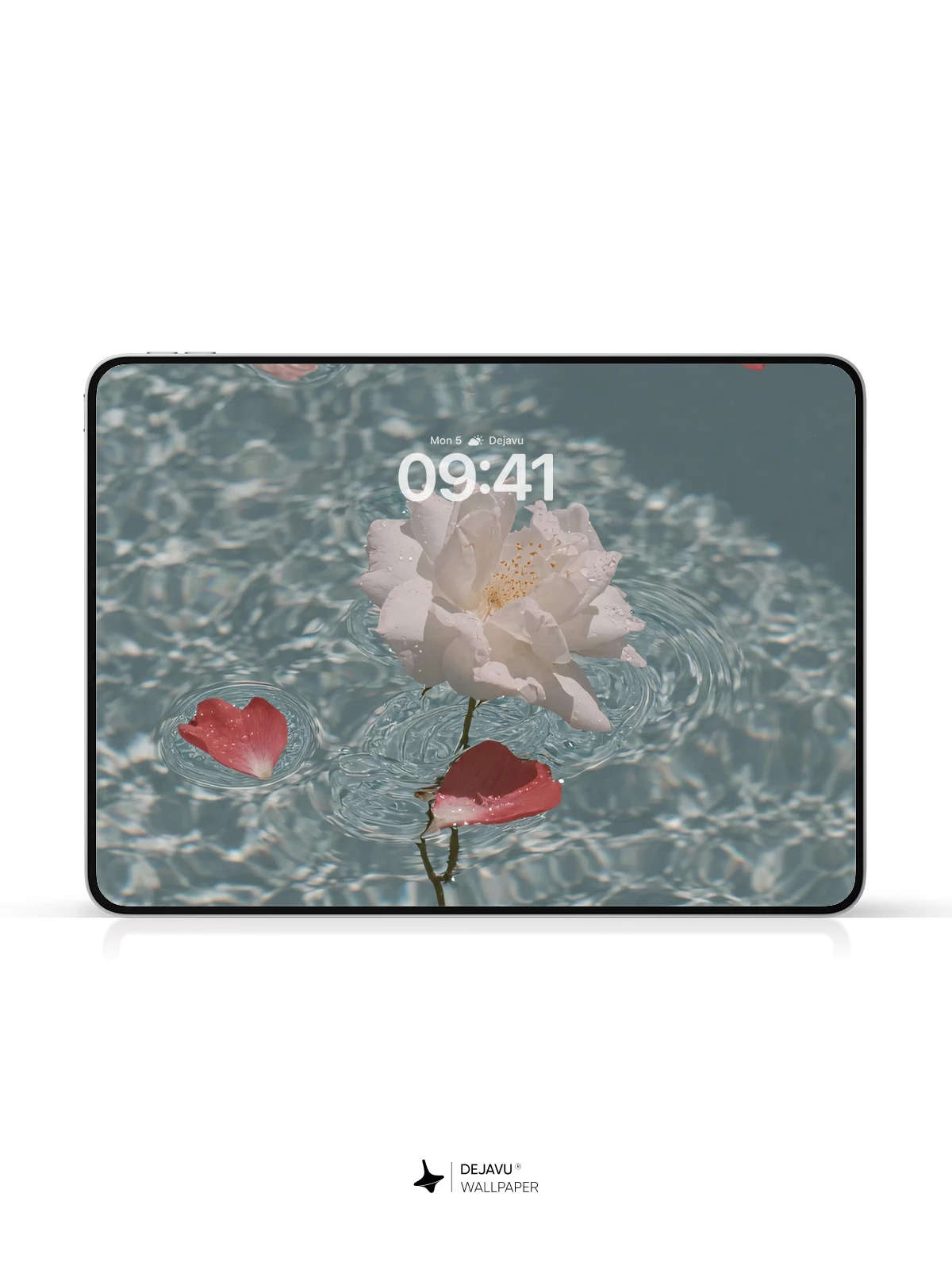 Rose Petals on Water Wallpaper 4K for iPhone Lock Screen