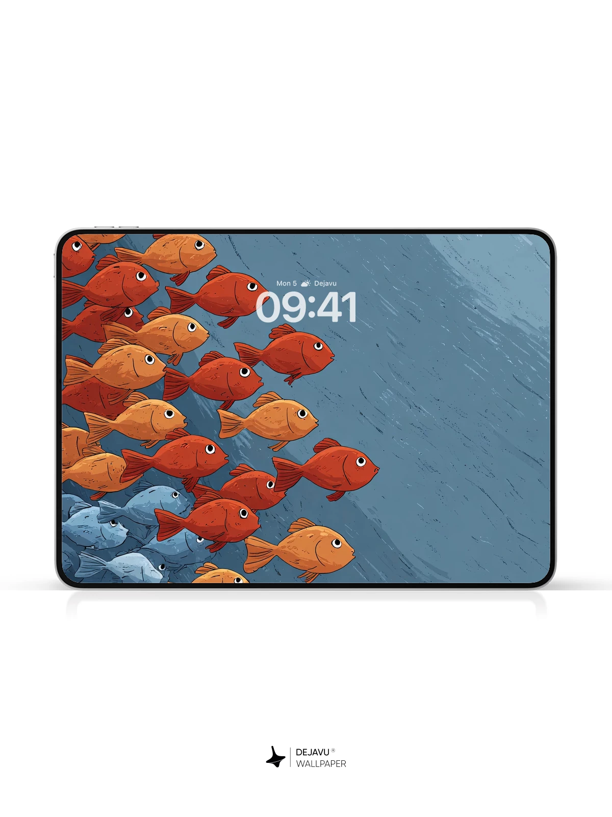 Orange Fish School Wallpaper 4K for iPhone Lock Screen