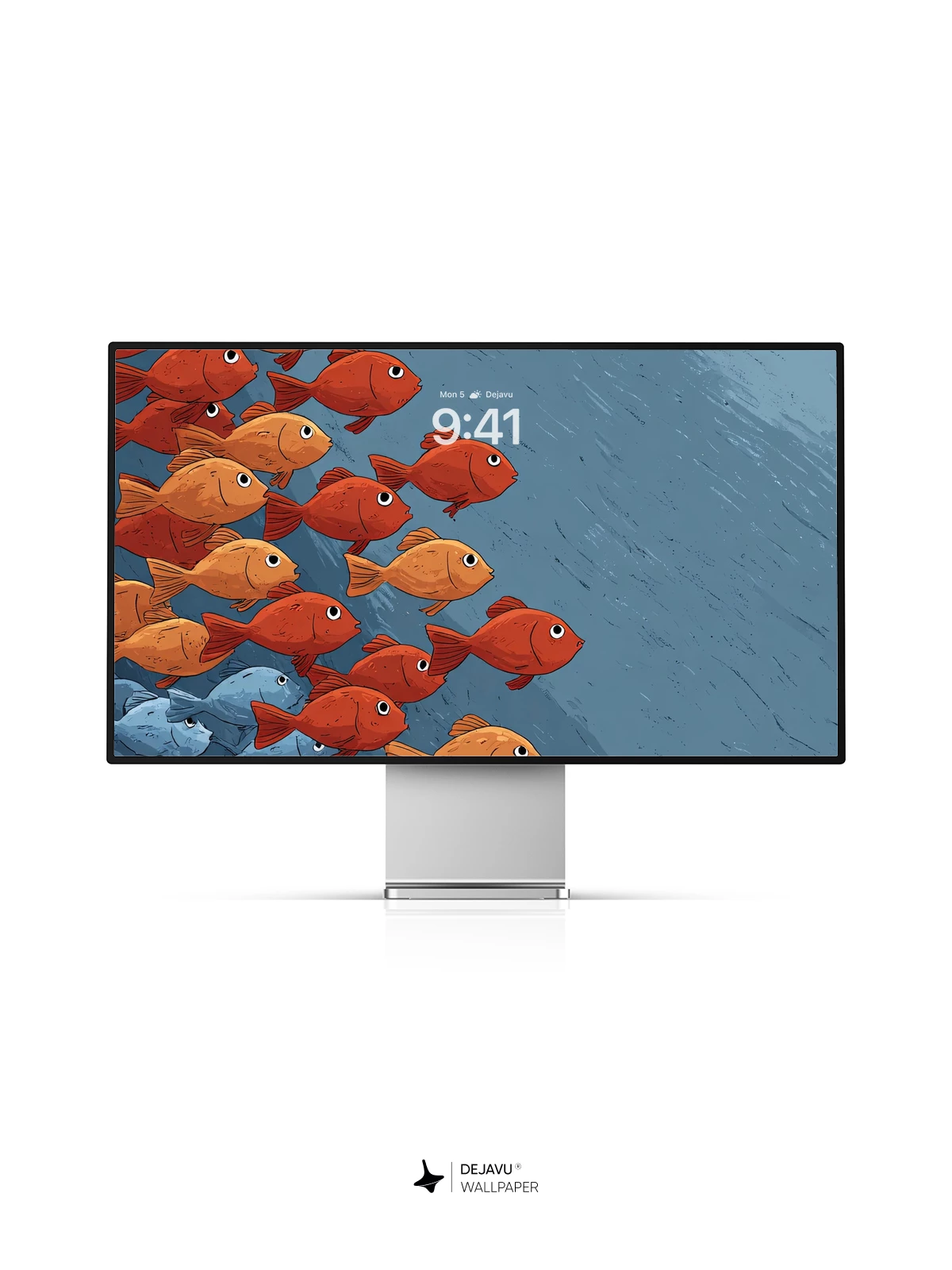 Orange Fish School Wallpaper 4K for iPhone Lock Screen