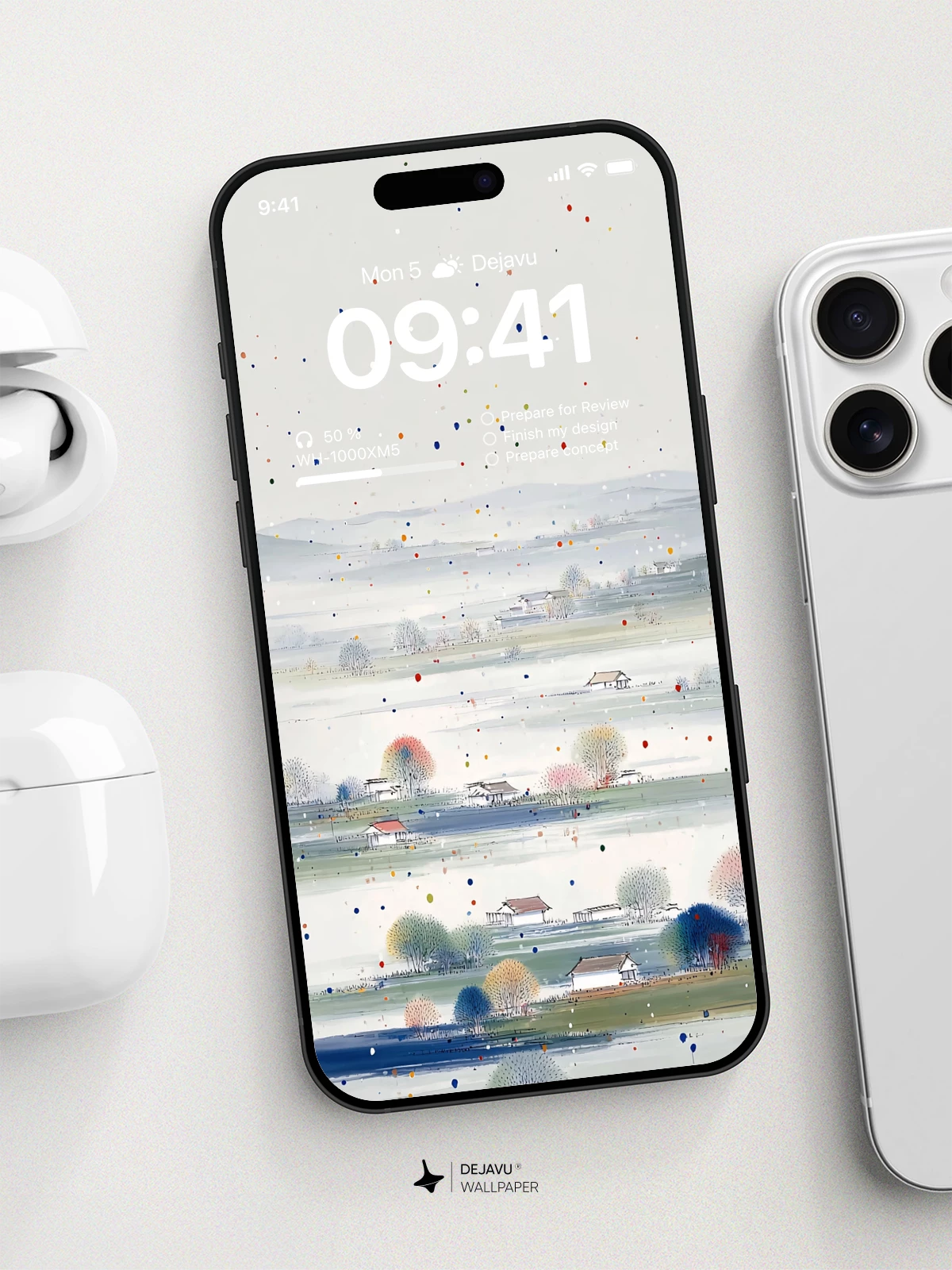 Minimal Landscape Wallpaper 4K for iPhone Lock Screen