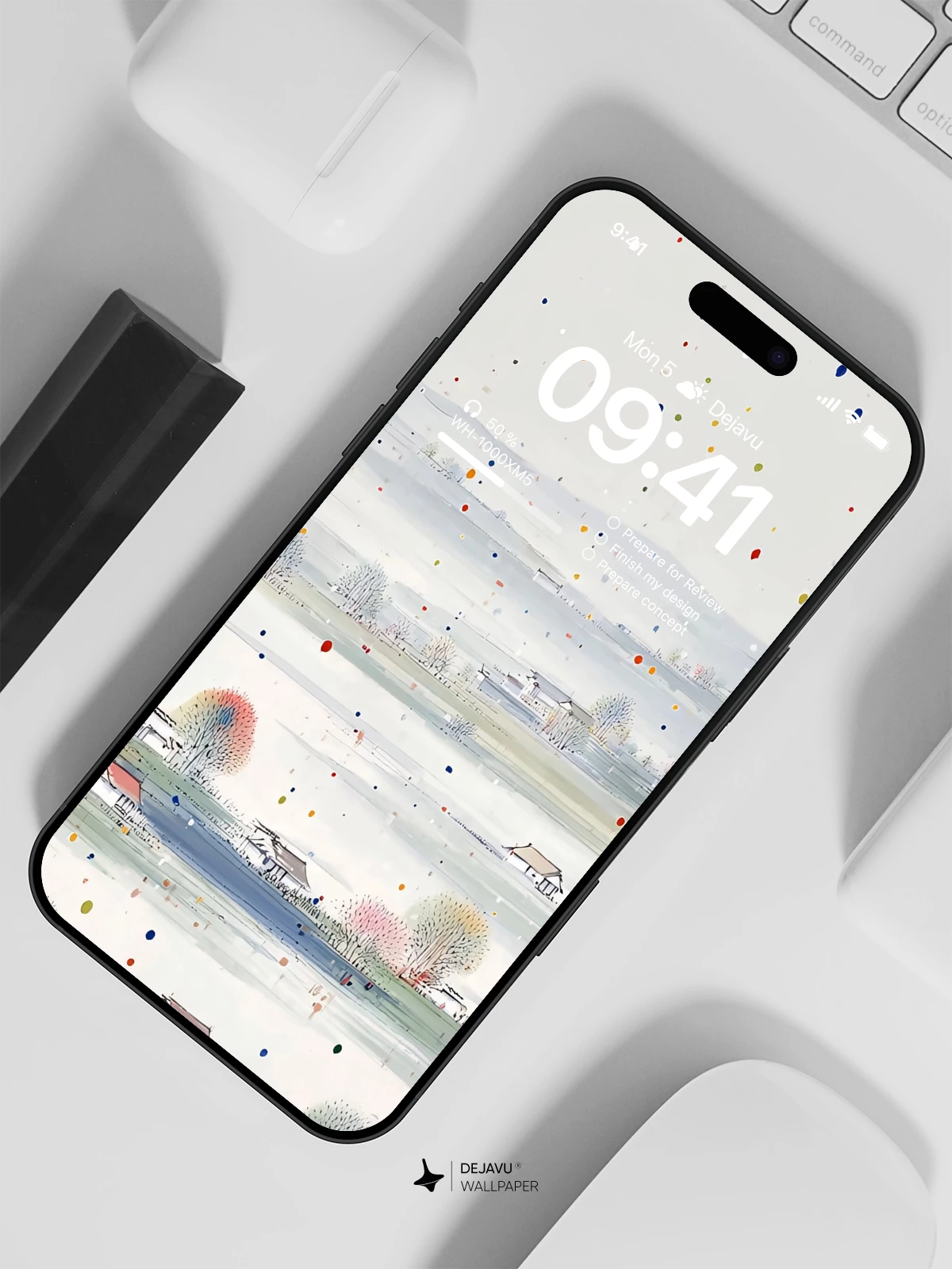 Minimal Landscape Wallpaper 4K for iPhone Lock Screen