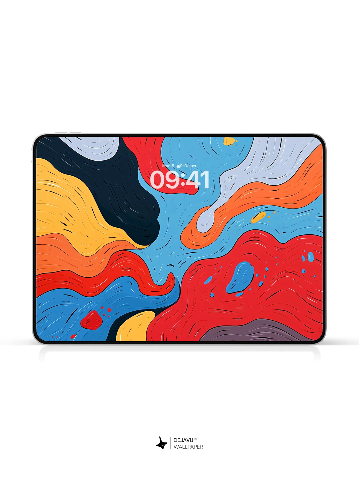 Abstract Colorful Wave Wallpaper 4K for iPhone Lock Screen