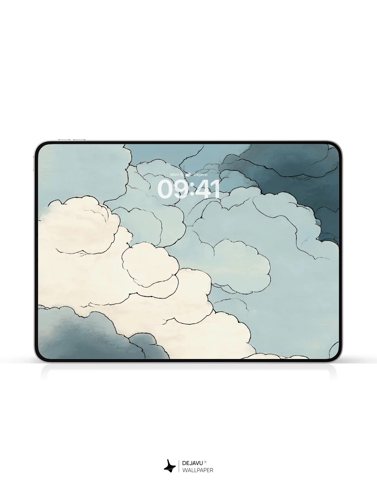 Blue Clouds Wallpaper 4K for iPhone Lock Screen