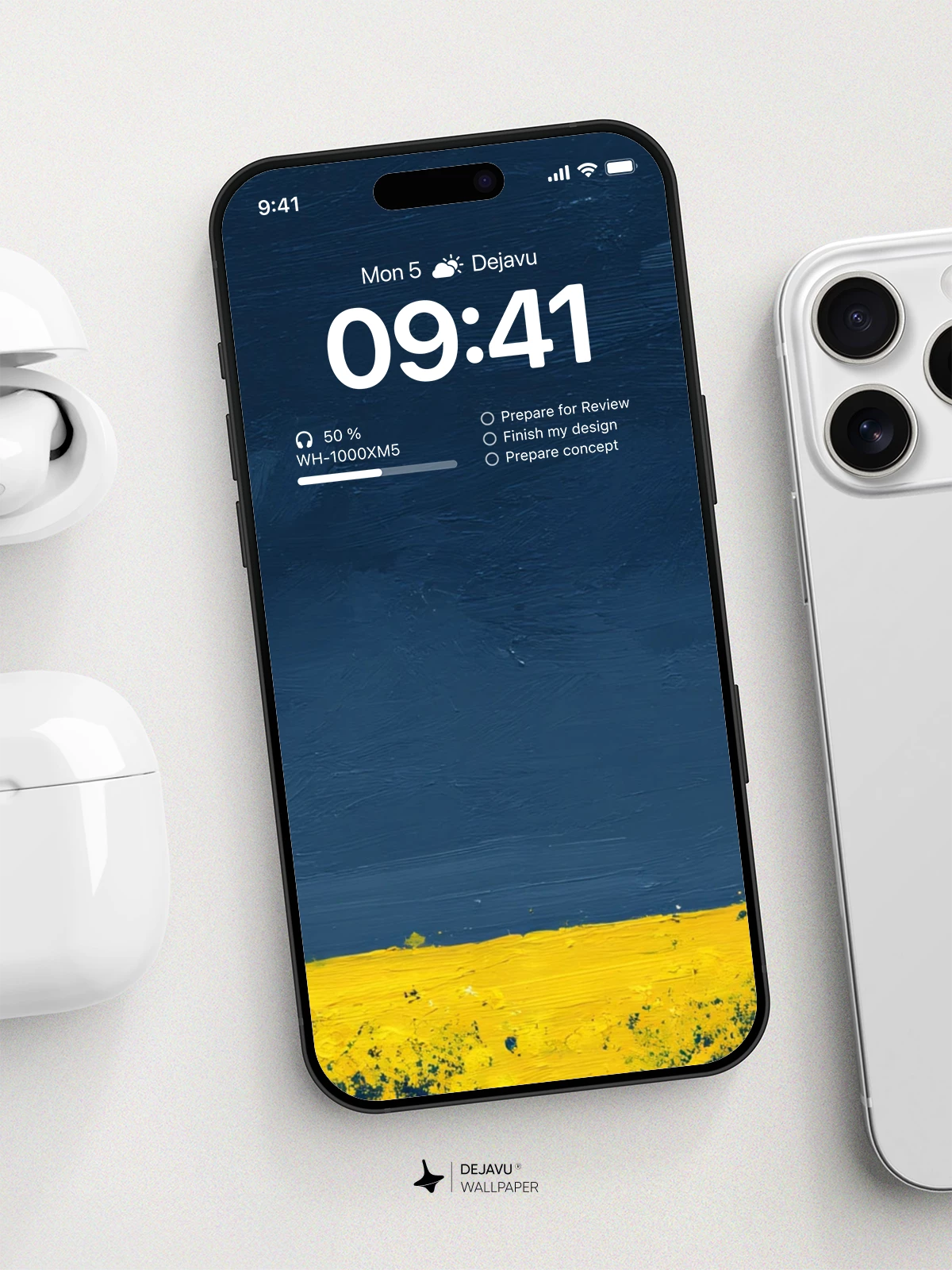 Yellow Flower Field Wallpaper 4K for iPhone Lock Screen
