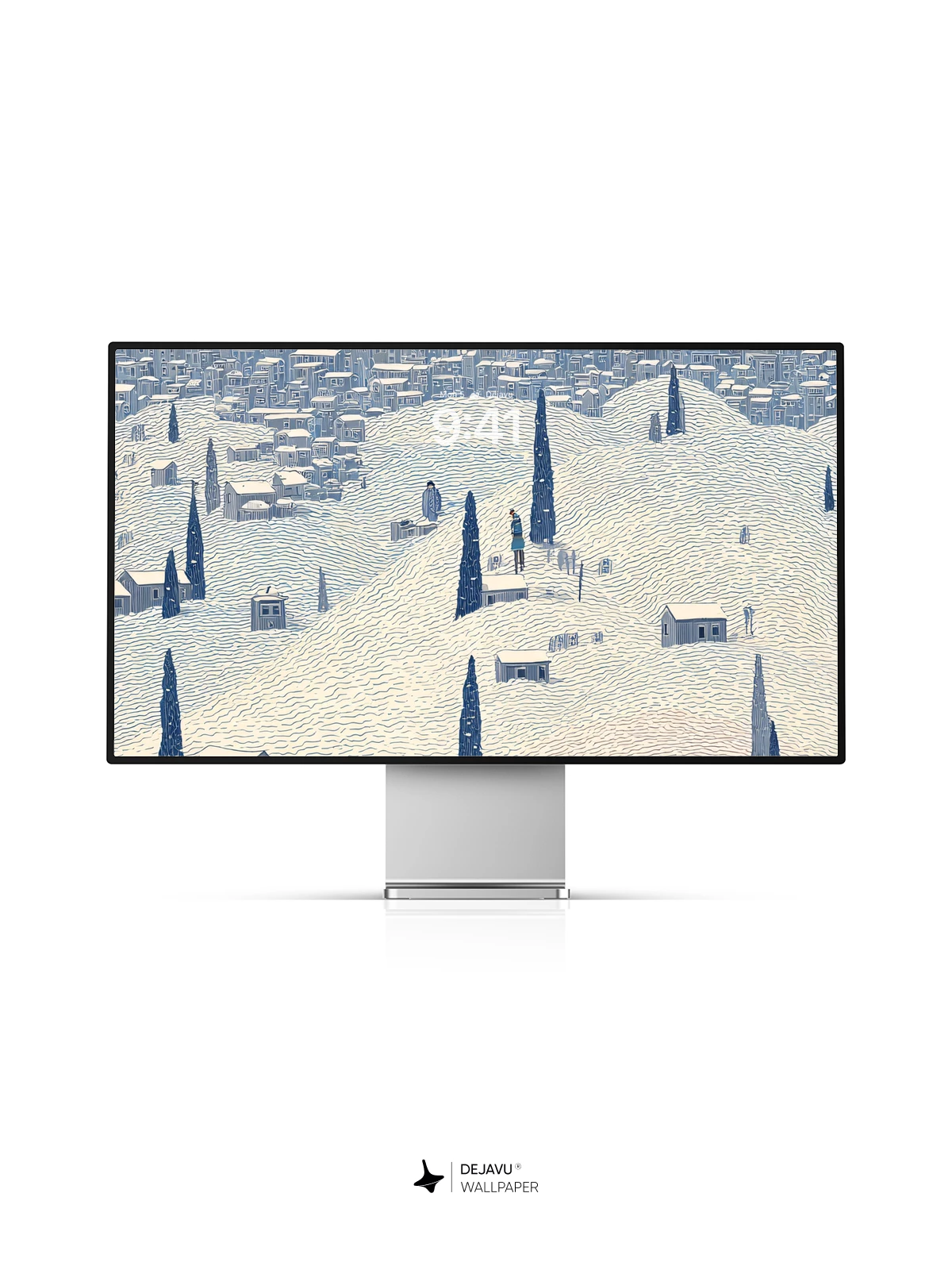 Snowy Cityscape Wallpaper 4K for iPhone Lock Screen