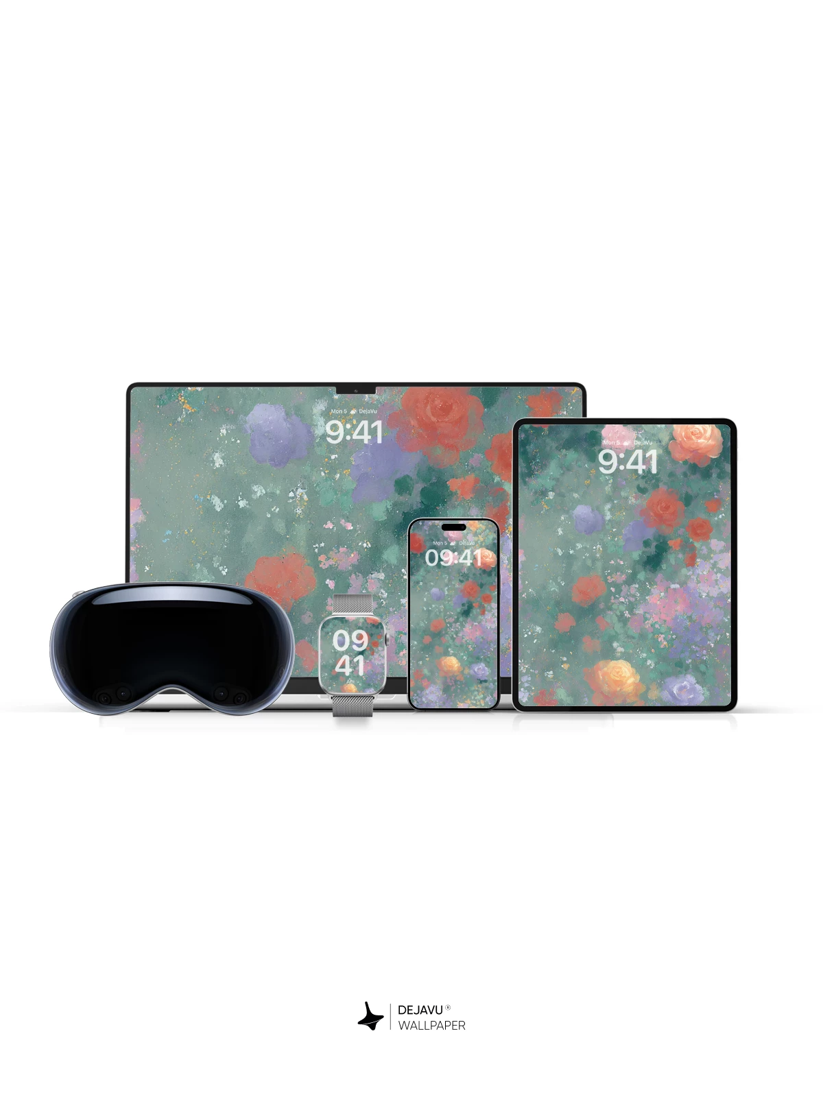 Floral Watercolor Wallpaper 4K for iPhone Lock Screen