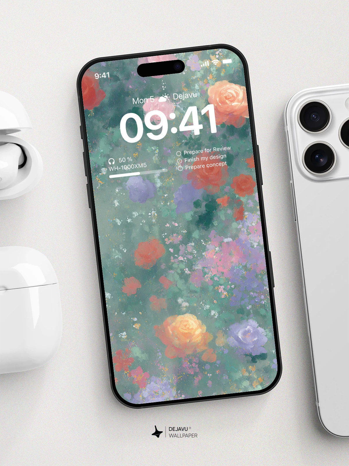 Floral Watercolor Wallpaper 4K for iPhone Lock Screen