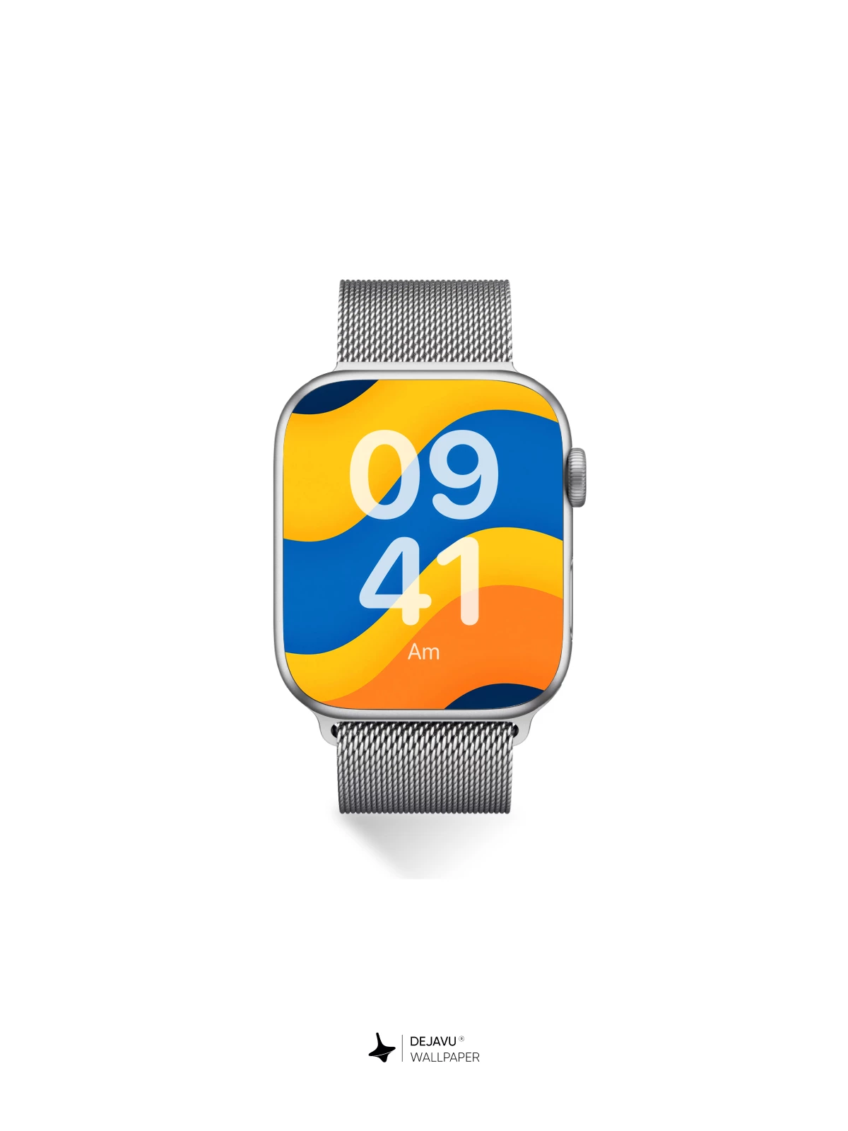 Yellow Blue Orange Waves Wallpaper 4K for iPhone Lock Screen