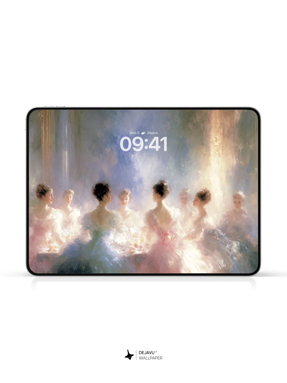 Victorian Ballroom Women Wallpaper 4K for iPhone Lock Screen