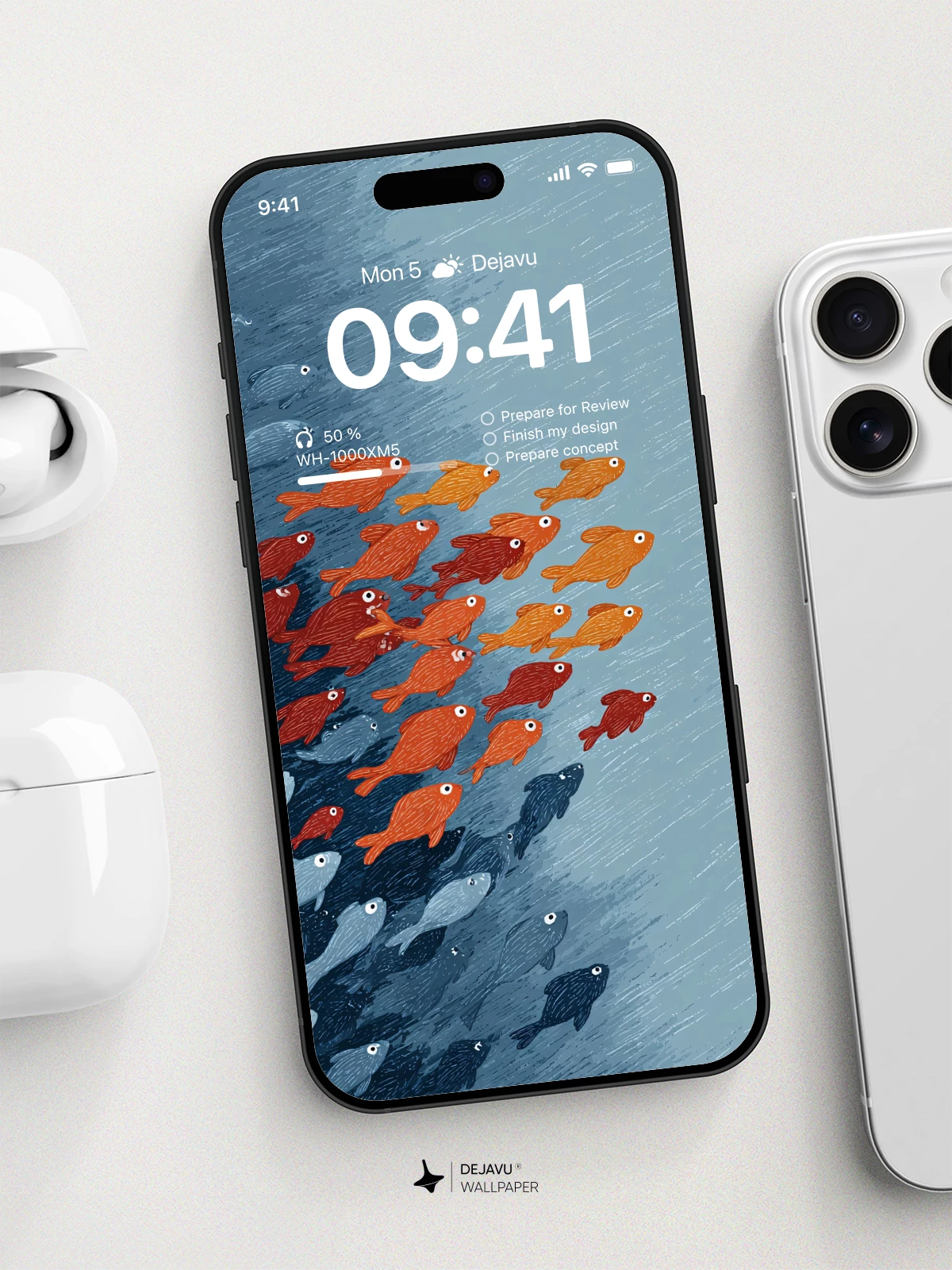Colorful Fish Wallpaper 4K for iPhone Lock Screen