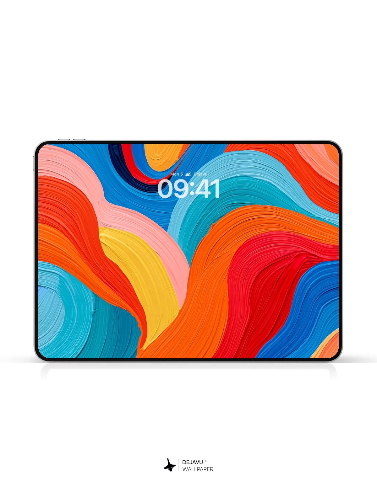 Abstract Colorful Waves Wallpaper 4K for iPhone Lock Screen