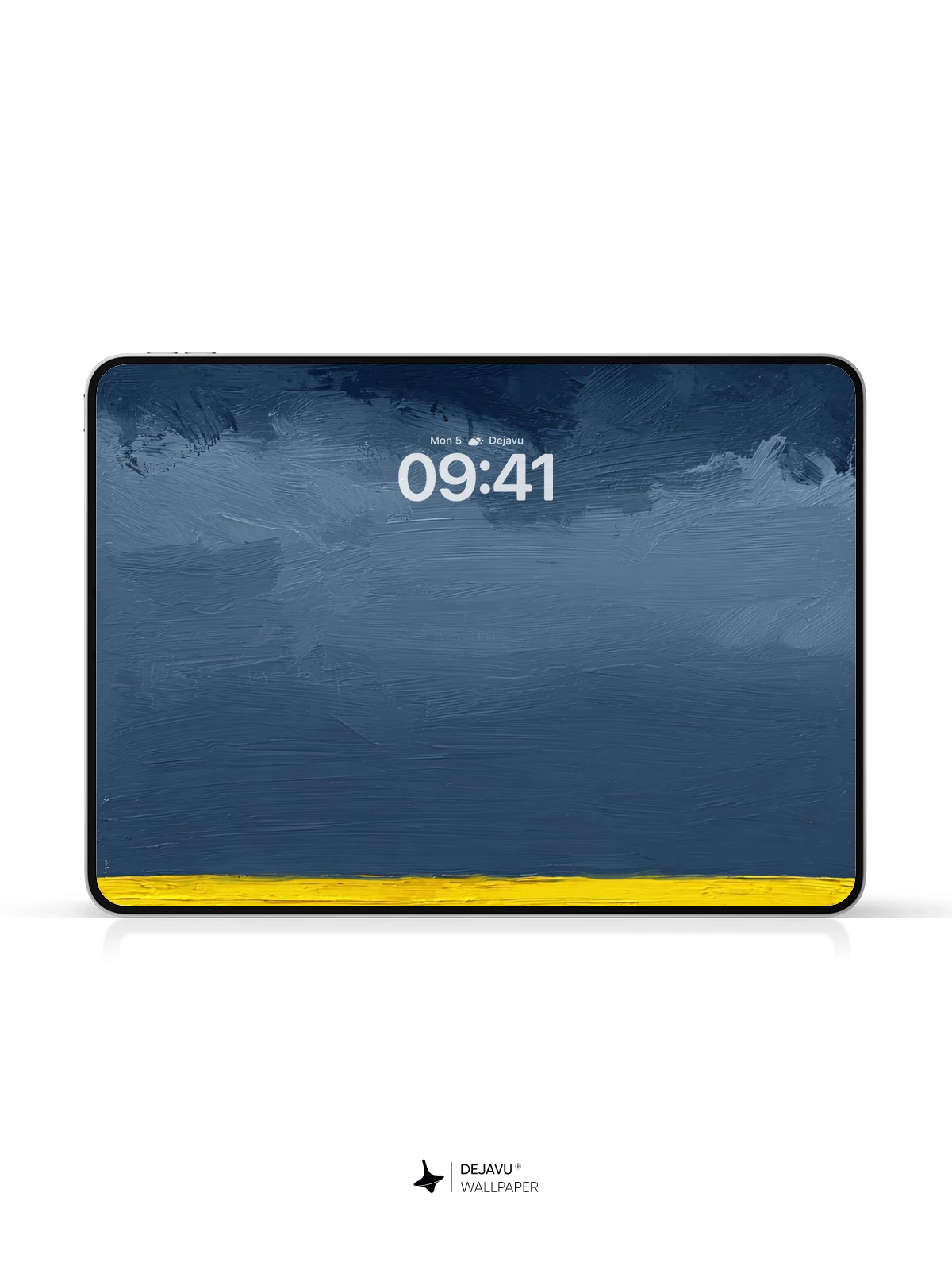 Yellow and Blue Abstract Wallpaper 4K for iPhone Lock Screen