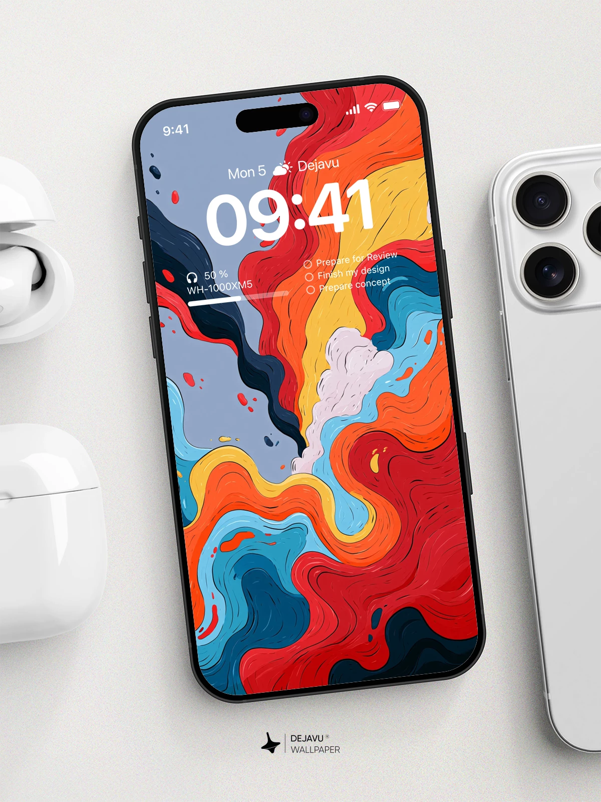 Abstract Wave Wallpaper 4K for iPhone Lock Screen