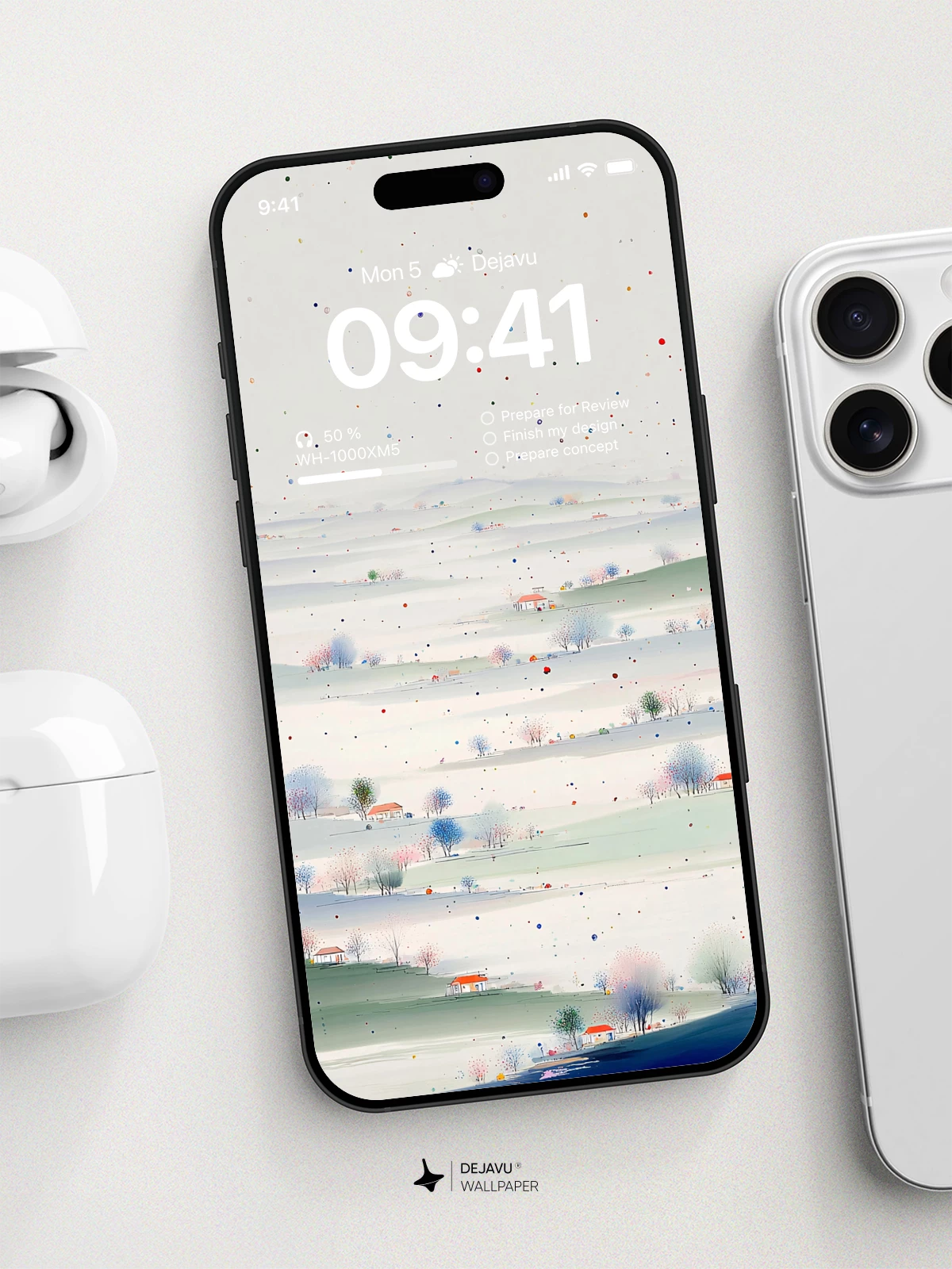 Pastel Rolling Hills Wallpaper 4K for Mobile Background