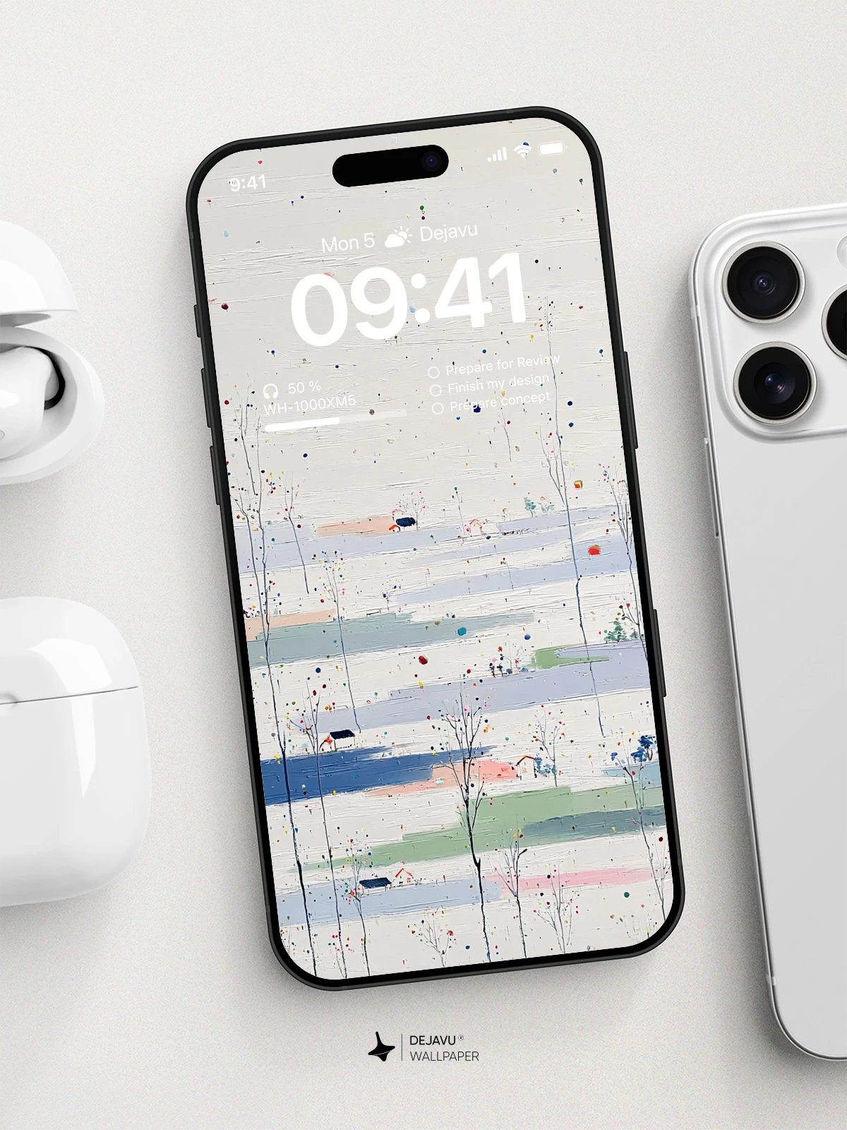 Abstract Landscape Wallpaper 4K for iPhone Lock Screen