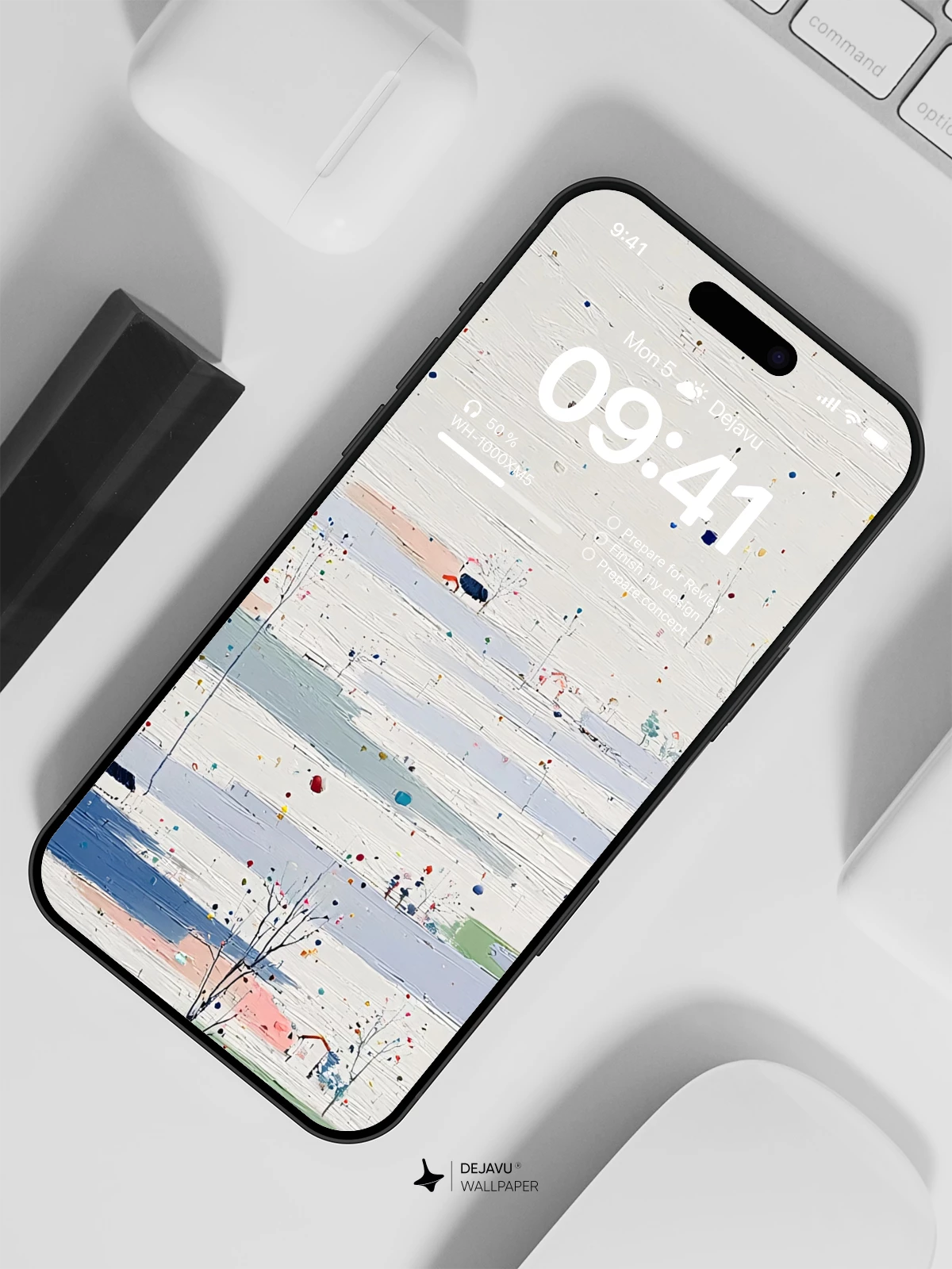 Abstract Landscape Wallpaper 4K for iPhone Lock Screen