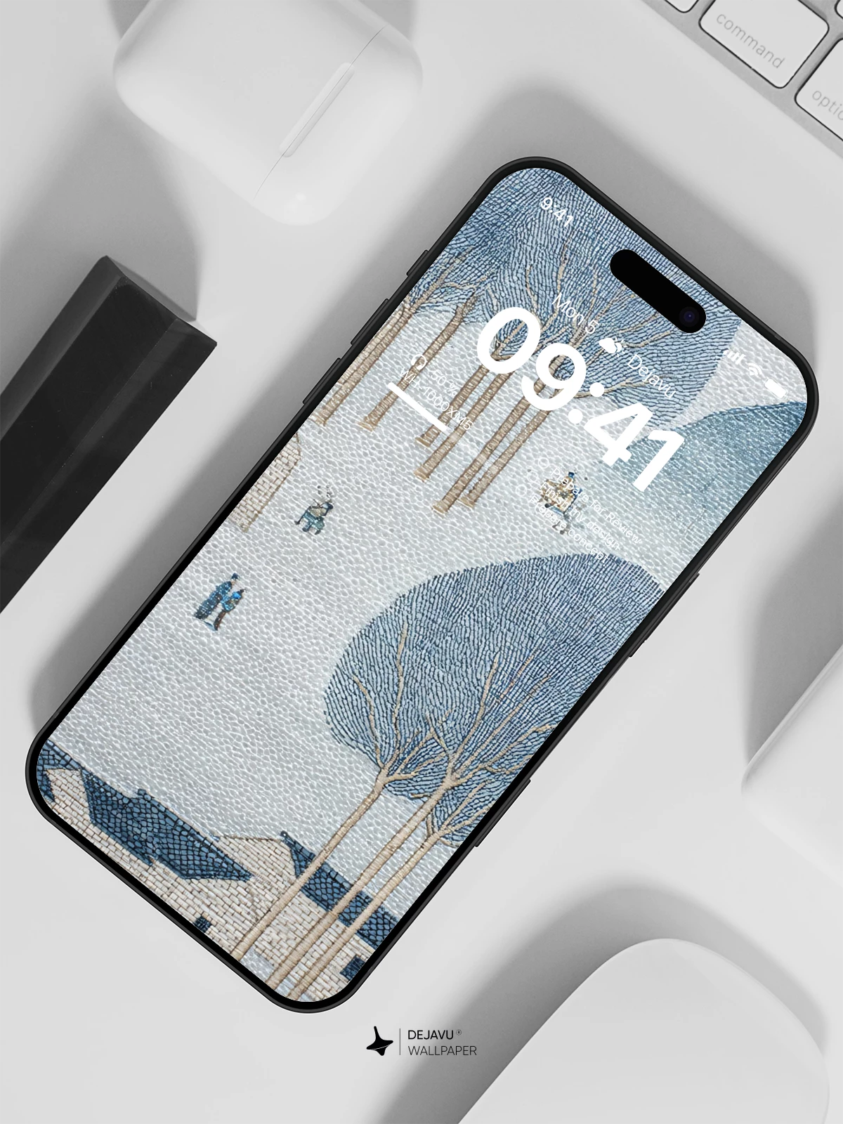 Chinese Ink Painting Wallpaper 4K for iPhone Lock Screen