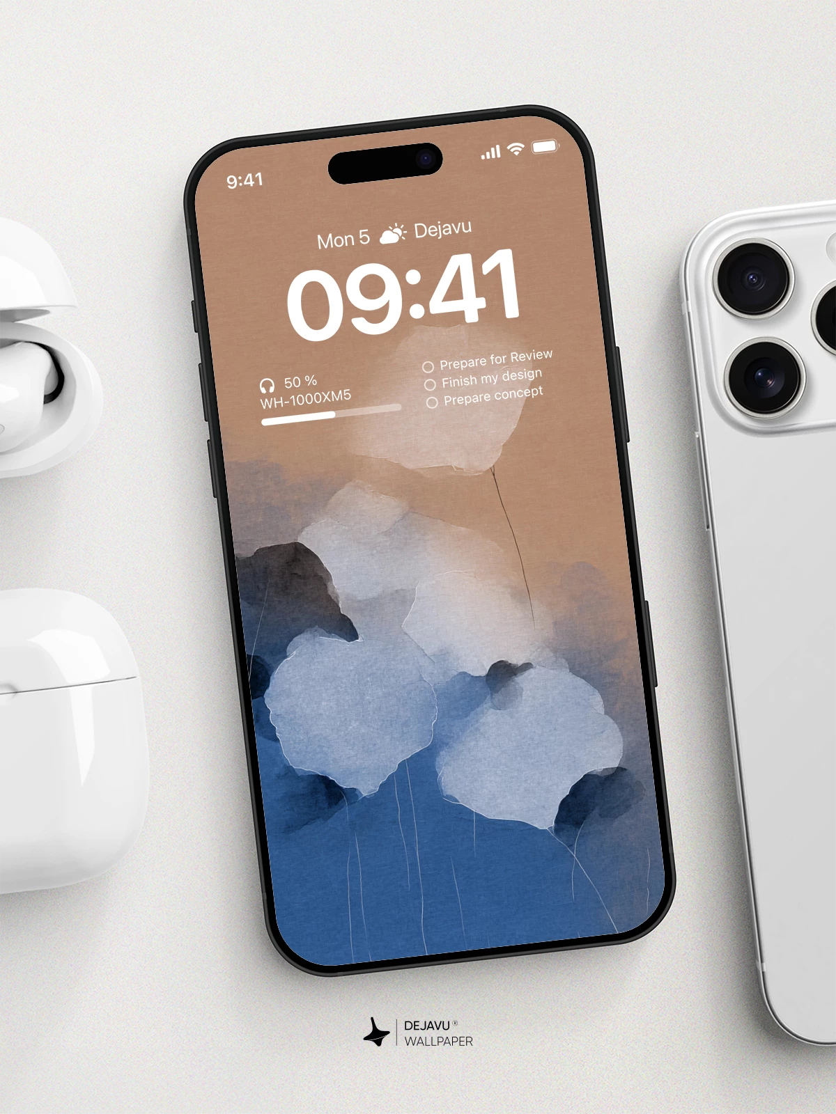 Abstract Watercolor Wallpaper 4K for iPhone Lock Screen