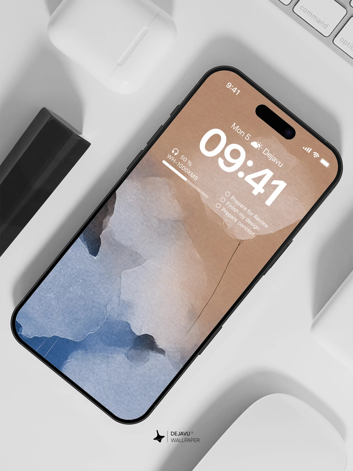 Abstract Watercolor Wallpaper 4K for iPhone Lock Screen
